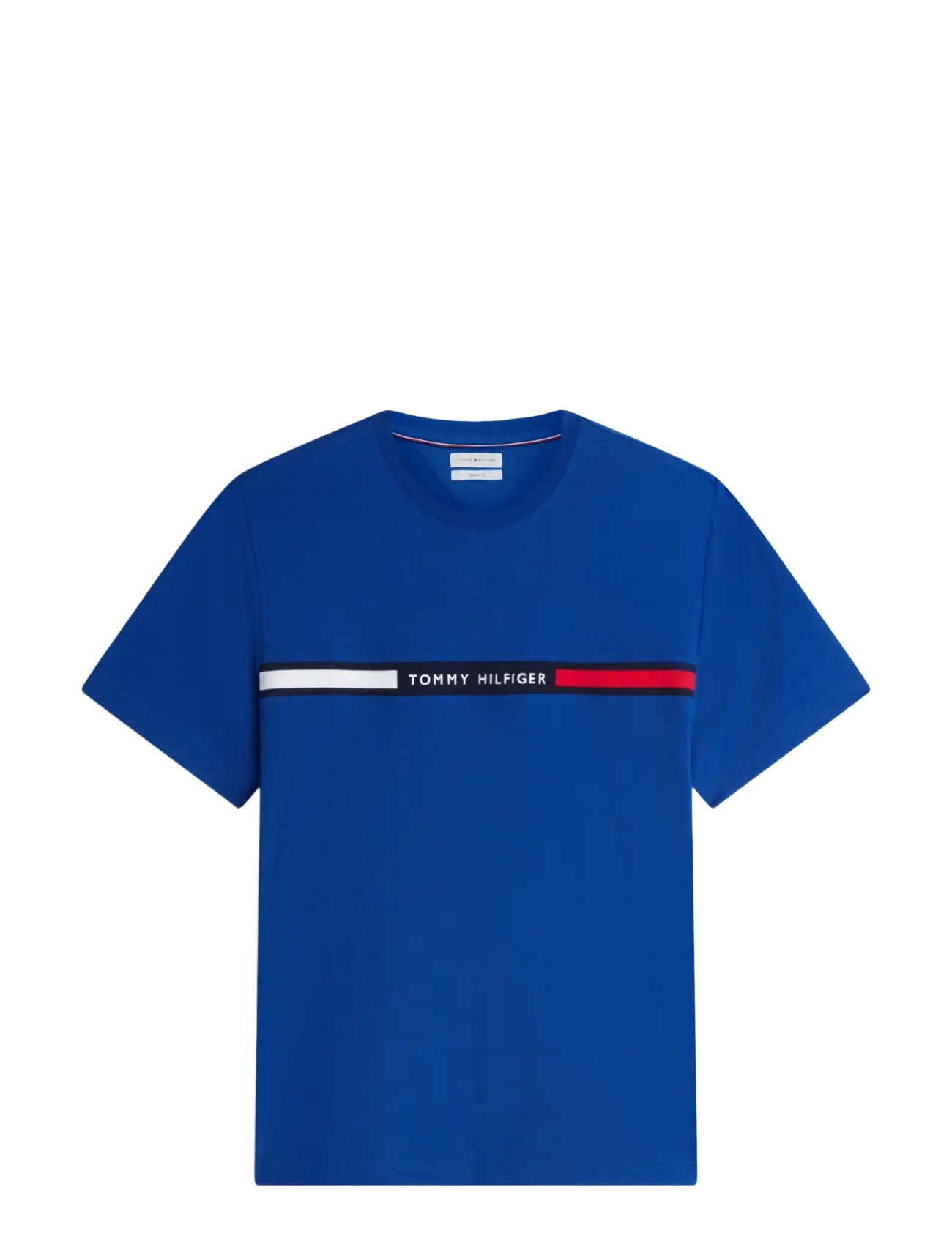 Tommy Hilfiger - HILFIGER CHEST INSERT TEE - kortærmede t-shirts - opulent blue - 1
