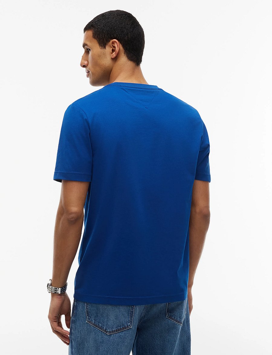 Tommy Hilfiger - HILFIGER CHEST INSERT T-SHIRT - short-sleeved t-shirts - opulent blue - 2