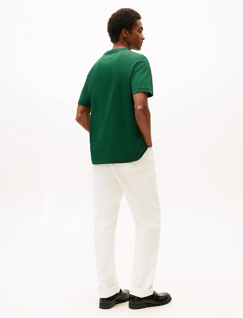 Tommy Hilfiger - HILFIGER CHEST INSERT TEE - kurzärmelig - ornamental green - 3