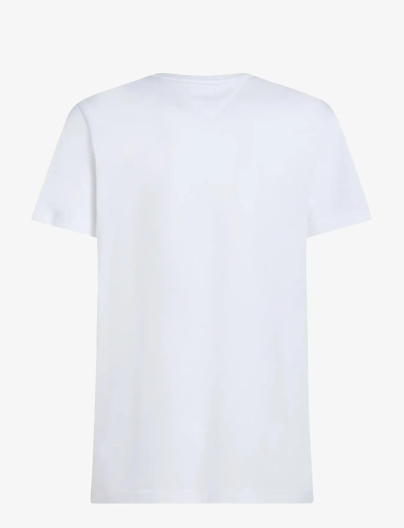 Tommy Hilfiger - HILFIGER CHEST INSERT TEE - t-shirts à manches courtes - white - 2