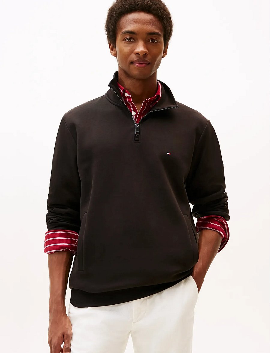 Tommy Hilfiger - ESSENTIAL INTECHNO 1/4 ZIP - pullover mit halbem reißverschluss - black - 3