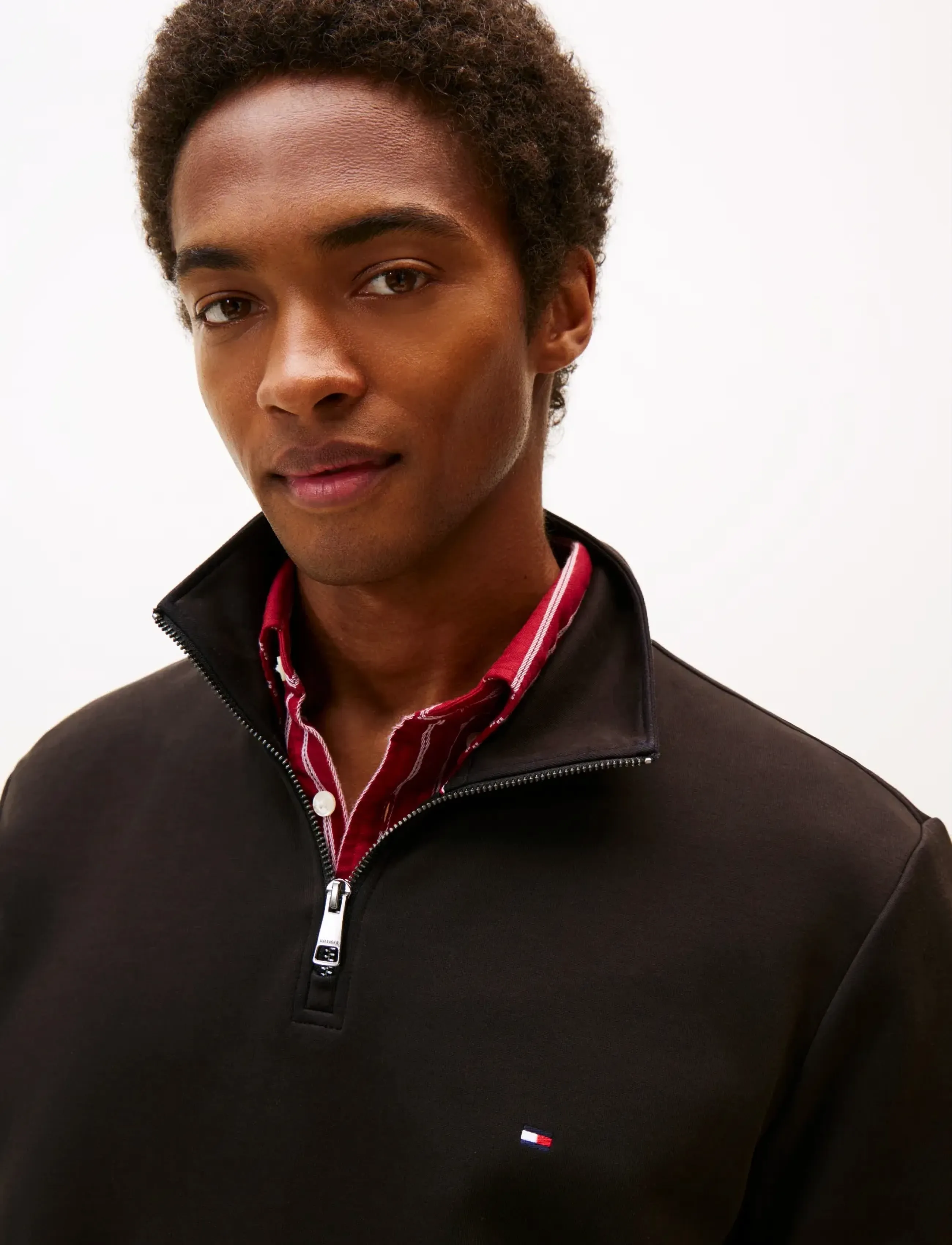 Tommy Hilfiger - ESSENTIAL INTECHNO 1/4 ZIP - half zip-tröjor - black - 4