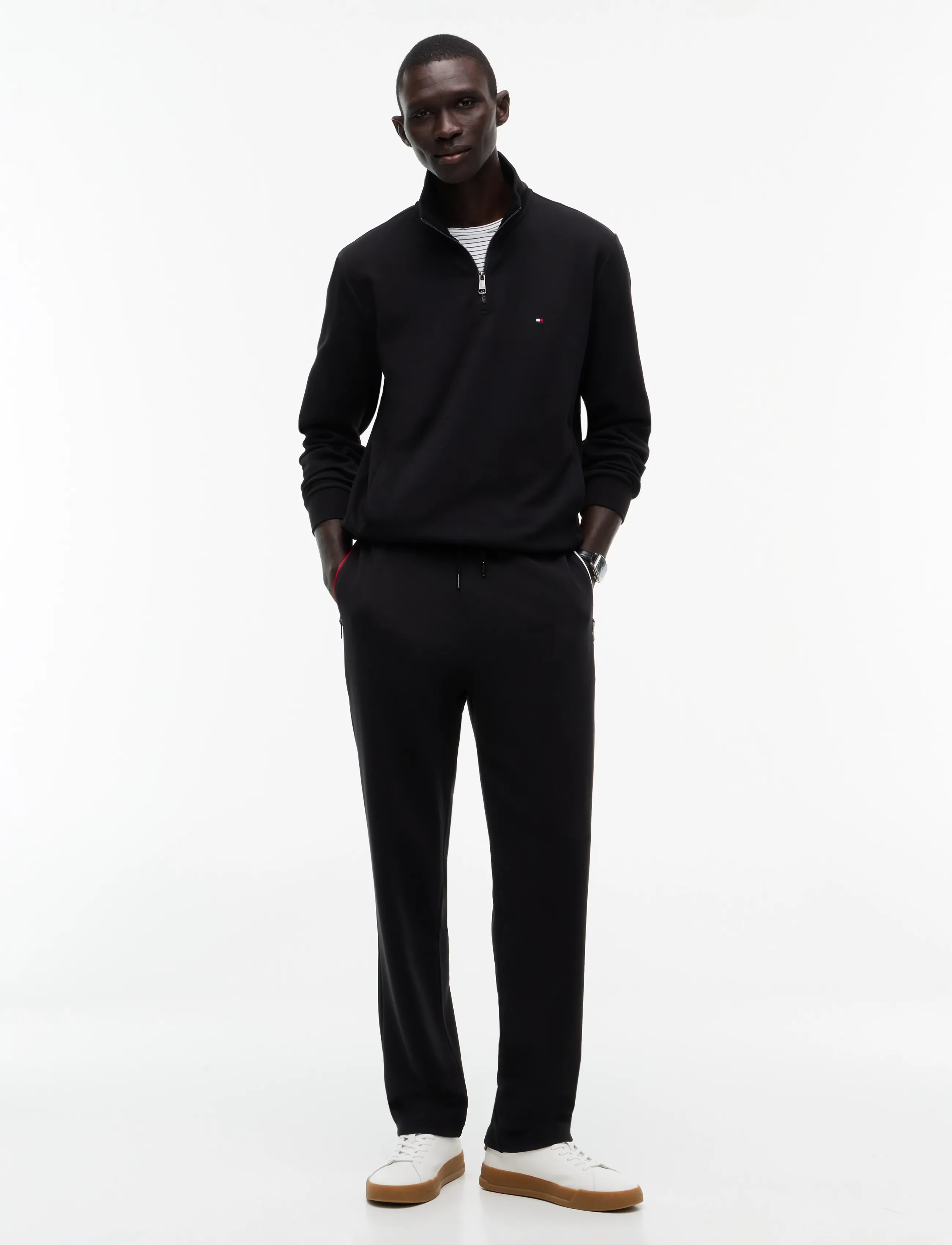 Tommy Hilfiger - ESSENTIAL INTECHNO 1/4 ZIP - pullover mit halbem reißverschluss - black - 5