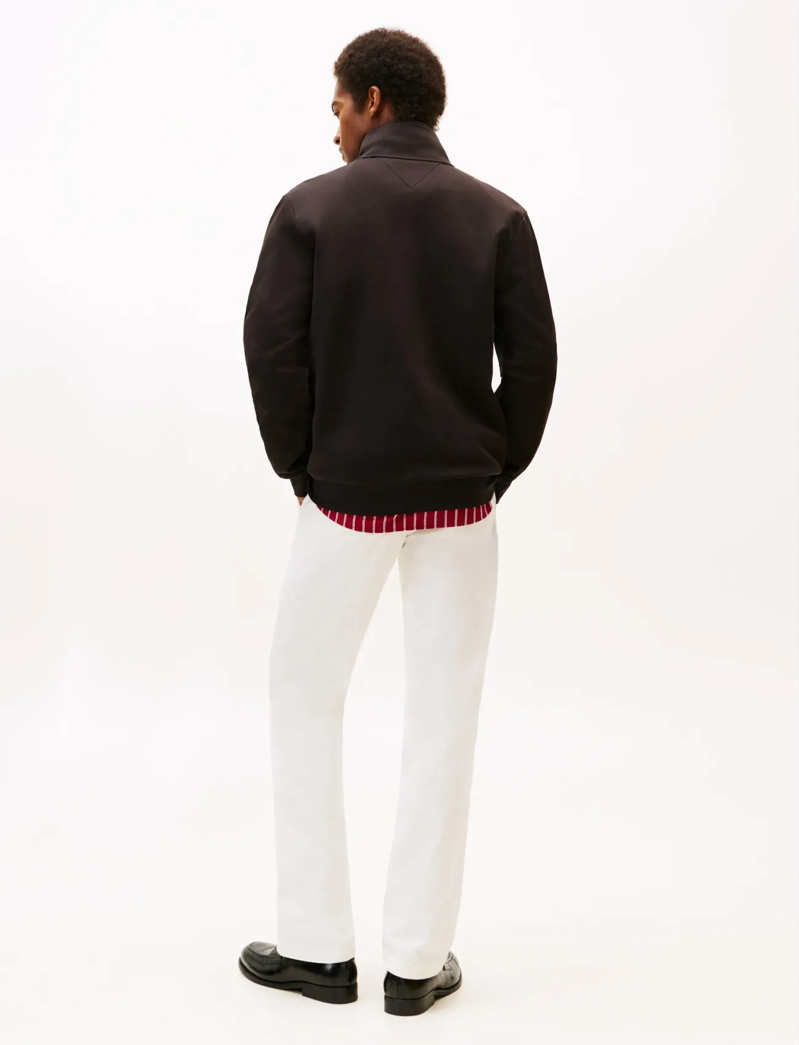 Tommy Hilfiger - ESSENTIAL INTECHNO 1/4 ZIP - half zip jumpers - black - 5