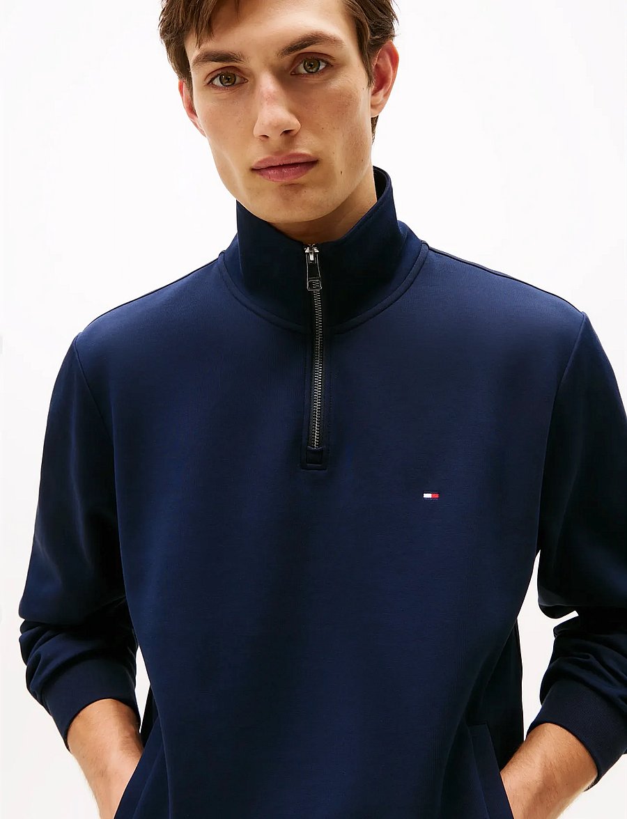 Tommy Hilfiger - ESSENTIAL INTECHNO 1/4 ZIP - pullover mit halbem reißverschluss - desert sky - 5