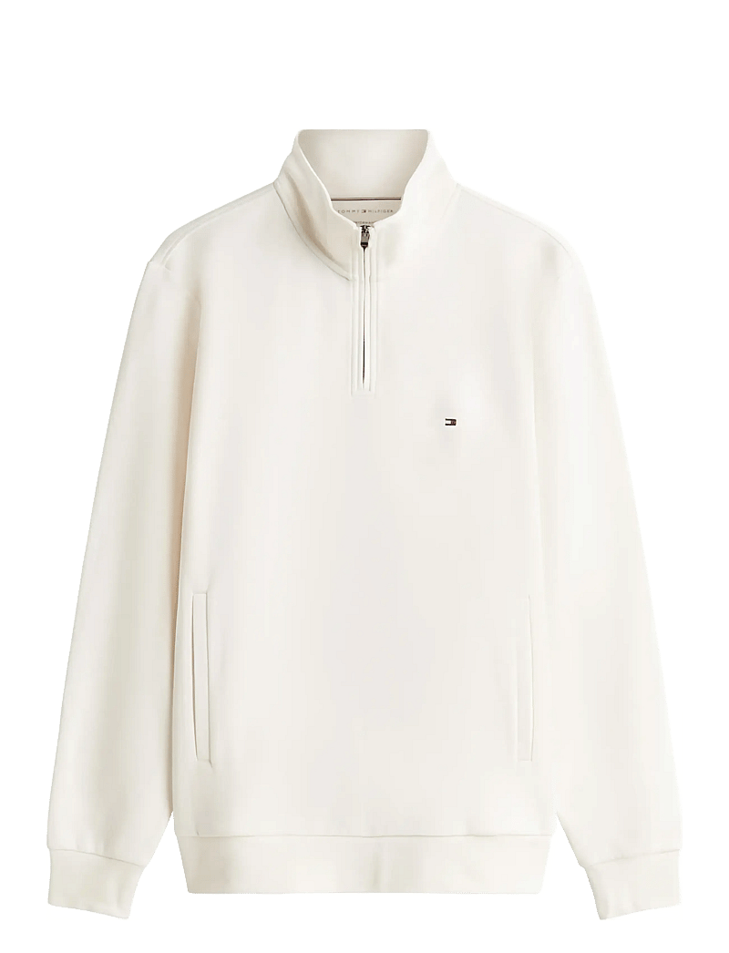Tommy Hilfiger - ESSENTIAL INTECHNO 1/4 ZIP - pullover mit halbem reißverschluss - ivory petal - 0