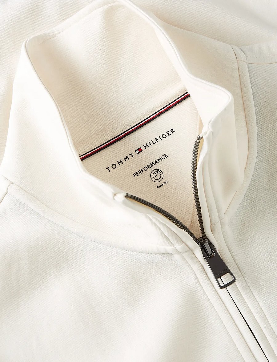 Tommy Hilfiger - ESSENTIAL INTECHNO 1/4 ZIP - swetry zapinane do połowy - ivory petal - 2