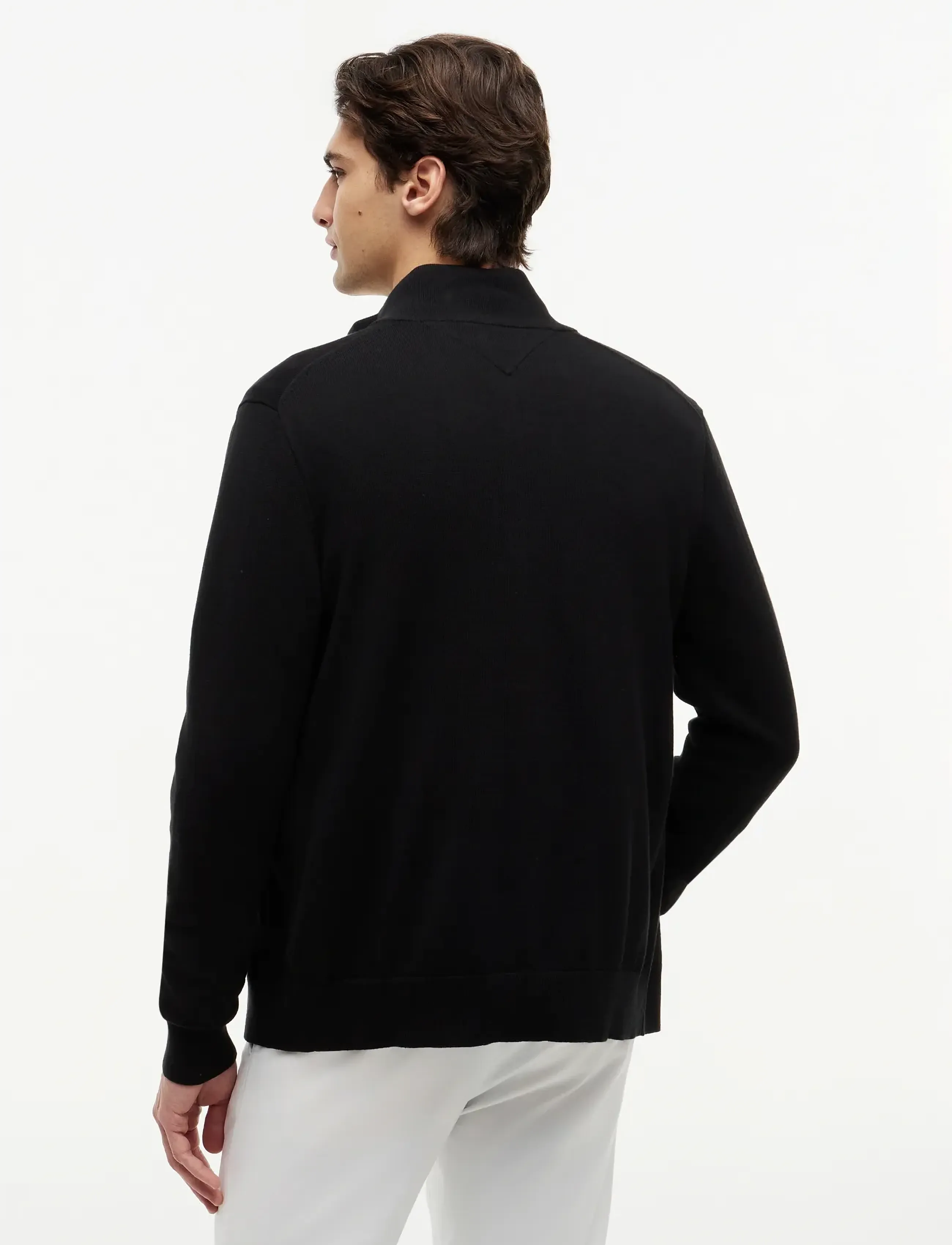 Tommy Hilfiger - ESSENTIAL COTTON ZIP THRU - pulls zippés - black - 3