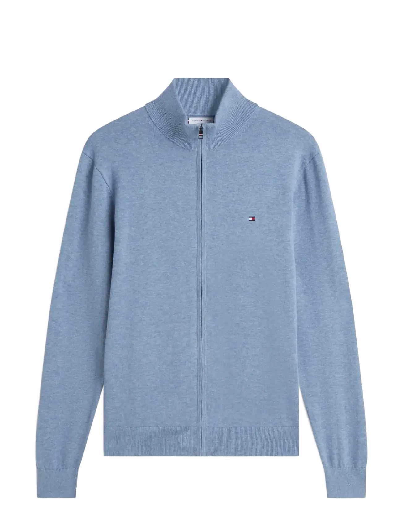 Tommy Hilfiger ESSENTIAL COTTON ZIP THRU - Kleidung - BRISK BLUE HEATHER / blue