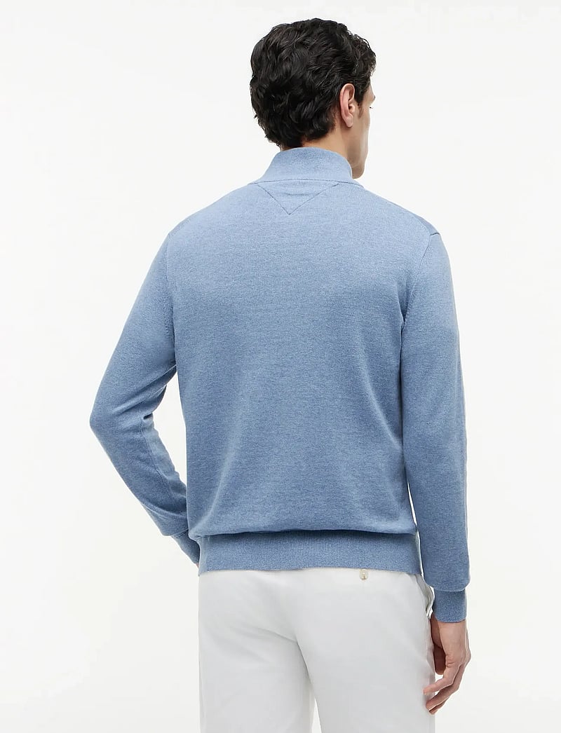 Tommy Hilfiger - ESSENTIAL COTTON ZIP THRU - lukuga džemprid - brisk blue heather - 2