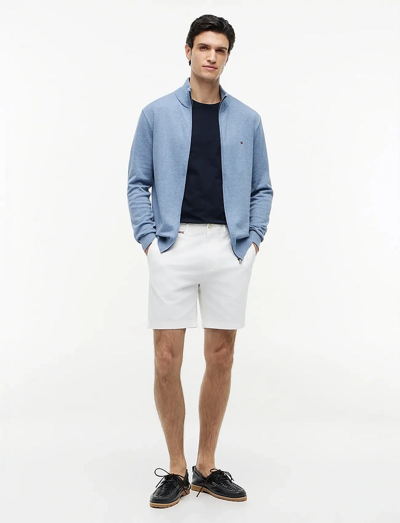 Tommy Hilfiger - ESSENTIAL COTTON ZIP THRU - lukuga džemprid - brisk blue heather - 4