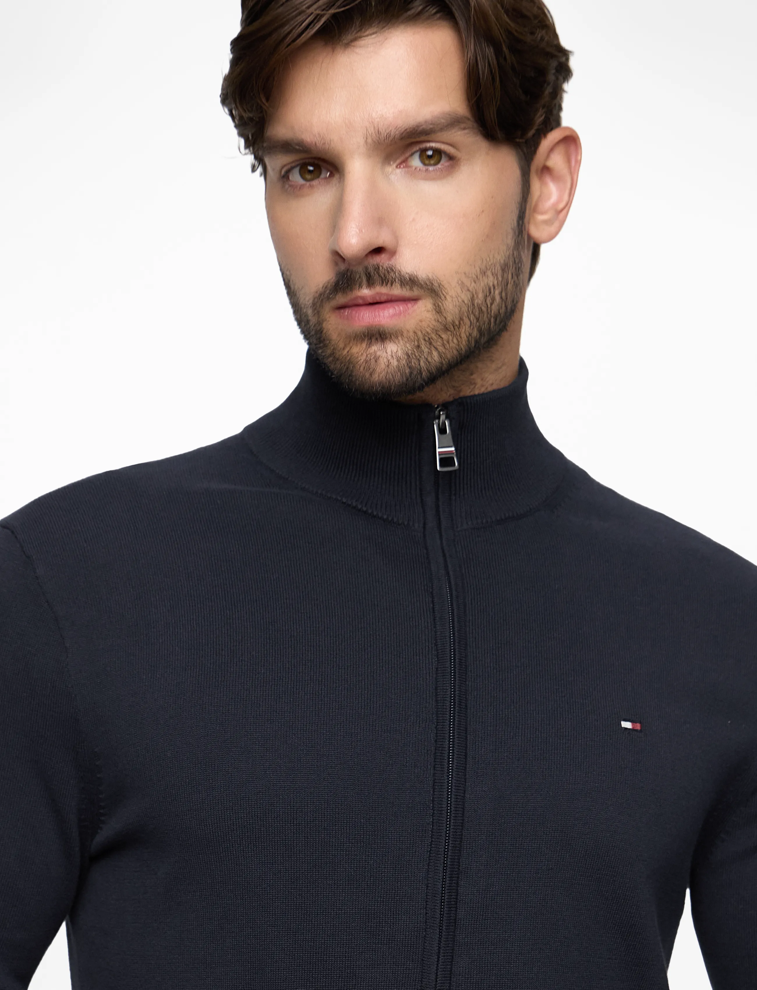 TOMMY HILFIGER Kofta 'Flag Embroidery Zip-thru' herr – bild 9