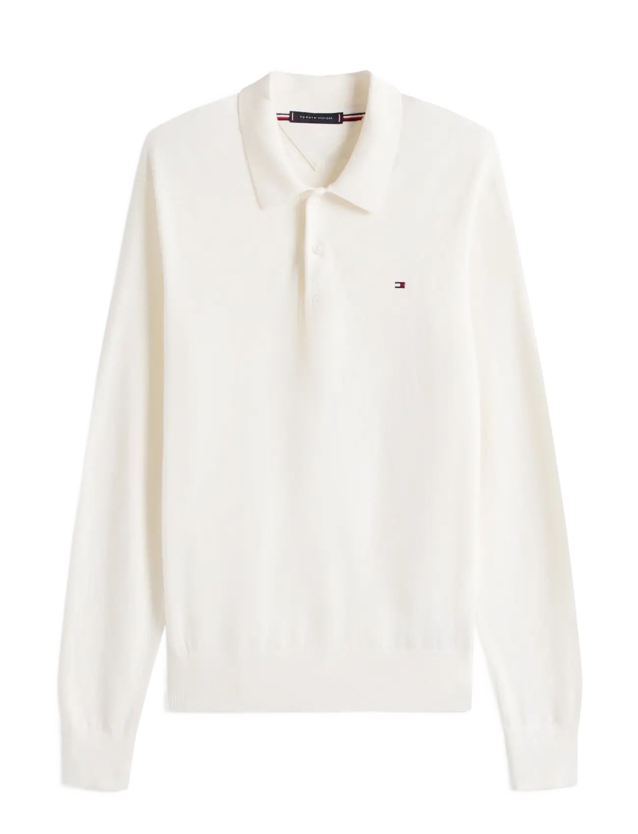 Tommy Hilfiger - PIMA ORG CTN CASHMERE LS POLO - poloer i strik med lange ærmer - ivory petal - 2