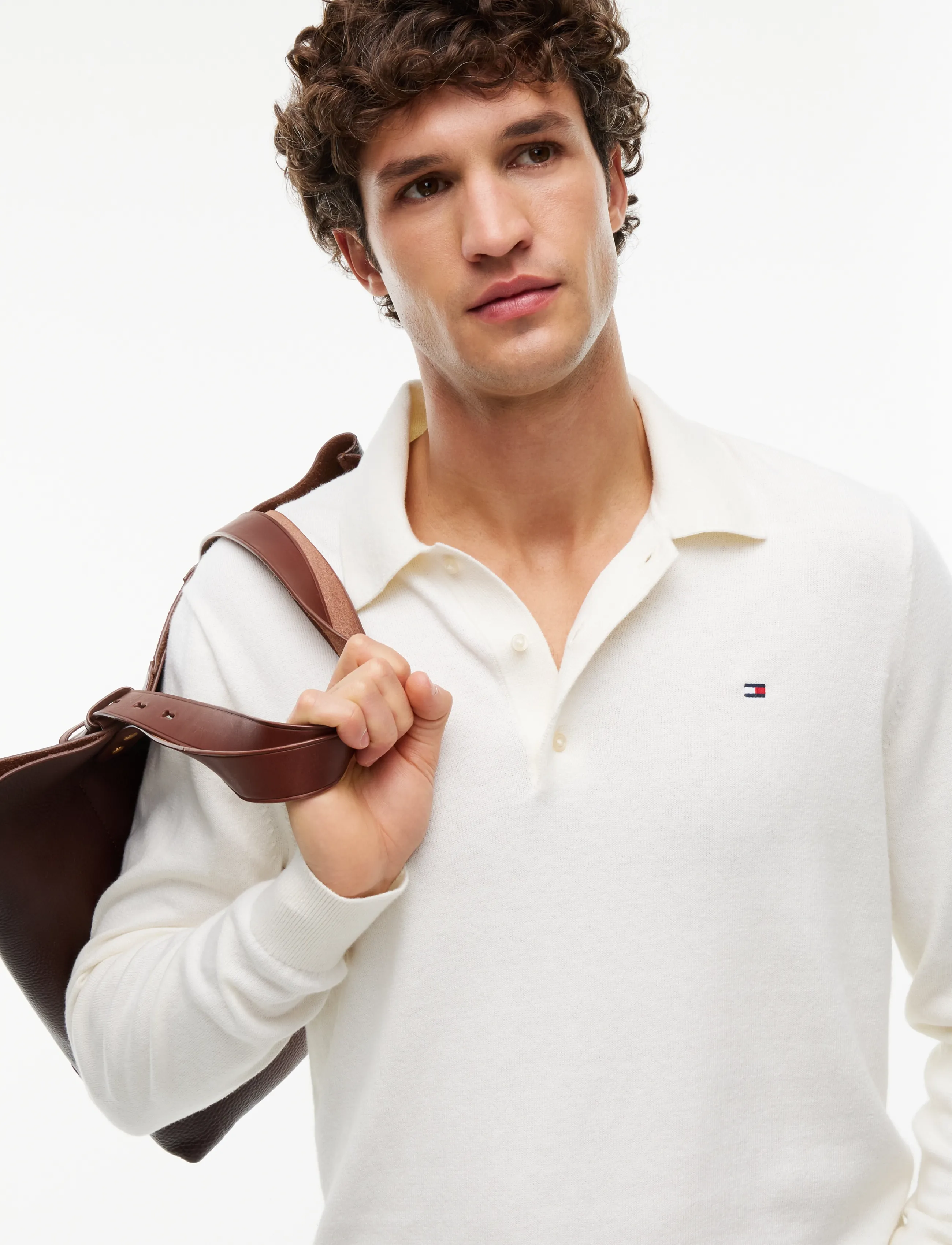 Pima Org Ctn Cashmere Ls Polo 3