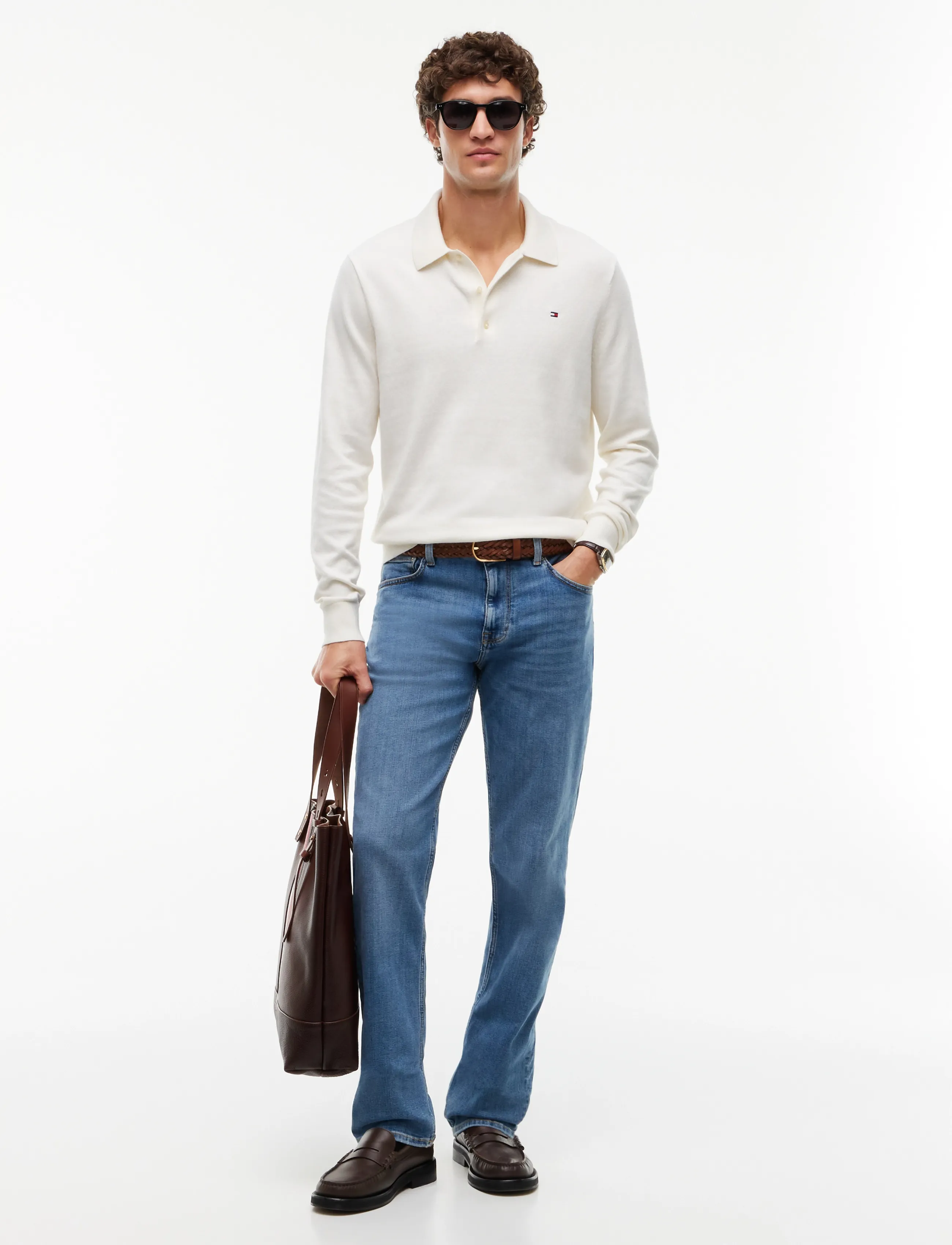 Pima Org Ctn Cashmere Ls Polo 4