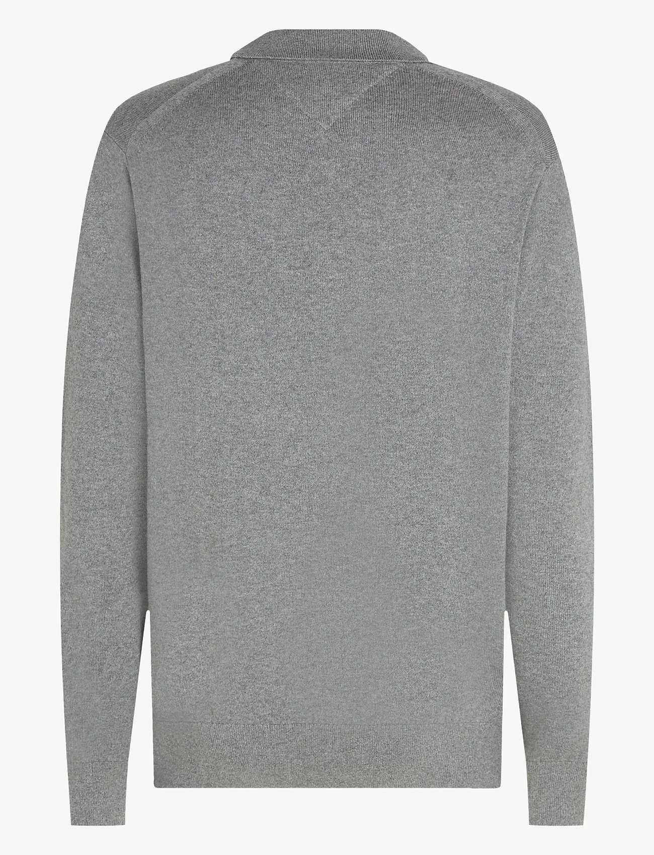 Tommy Hilfiger - PIMA ORG CTN CASHMERE LS POLO - polostrik - medium grey heather - 1