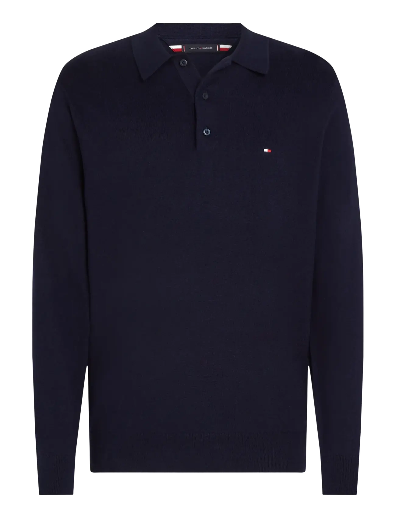 Tommy Hilfiger - PIMA ORG CTN CASHMERE LS POLO - poloer i strik med lange ærmer - navy blue - 2