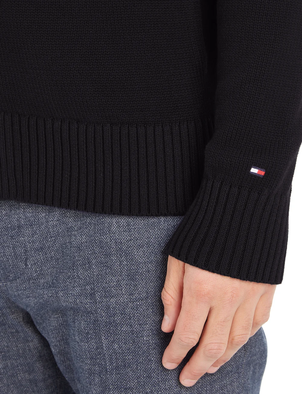 Tommy Hilfiger - MOULINE ZIP THRU - halfzip strik - desert sky / aegean sea mouline - 3