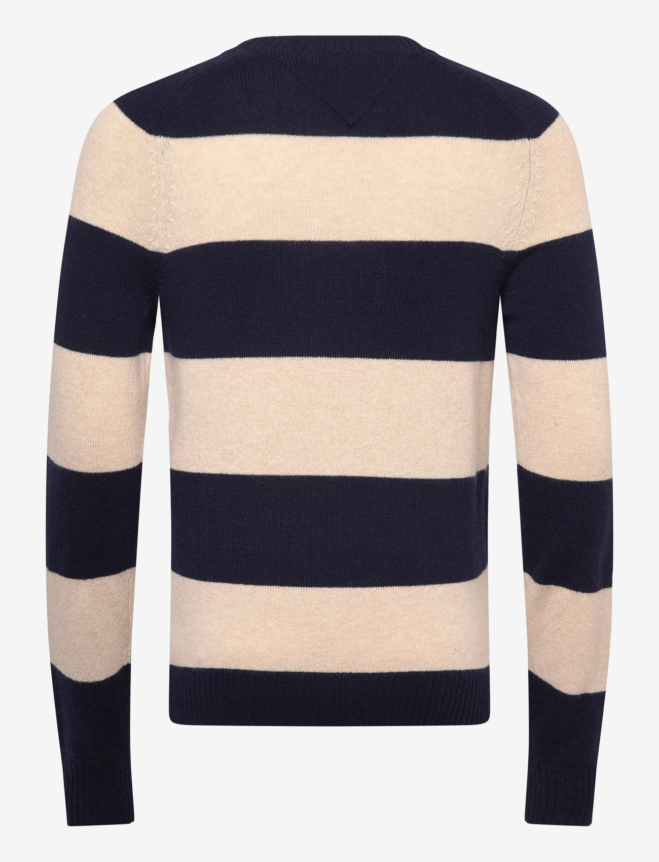 Tommy Hilfiger - LAMBSWOOL CREW NECK - rund hals - desert sky newsprint htr - 2