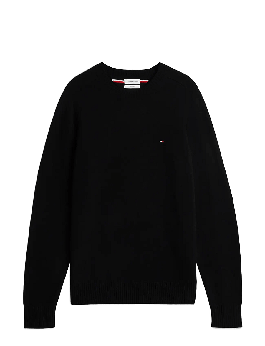 Tommy Hilfiger - LAMBSWOOL CREW NECK - rundhals - black - 1