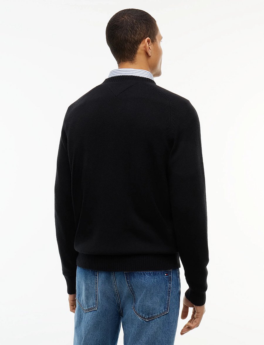 Tommy Hilfiger - LAMBSWOOL CREW NECK - rundhals - black - 2