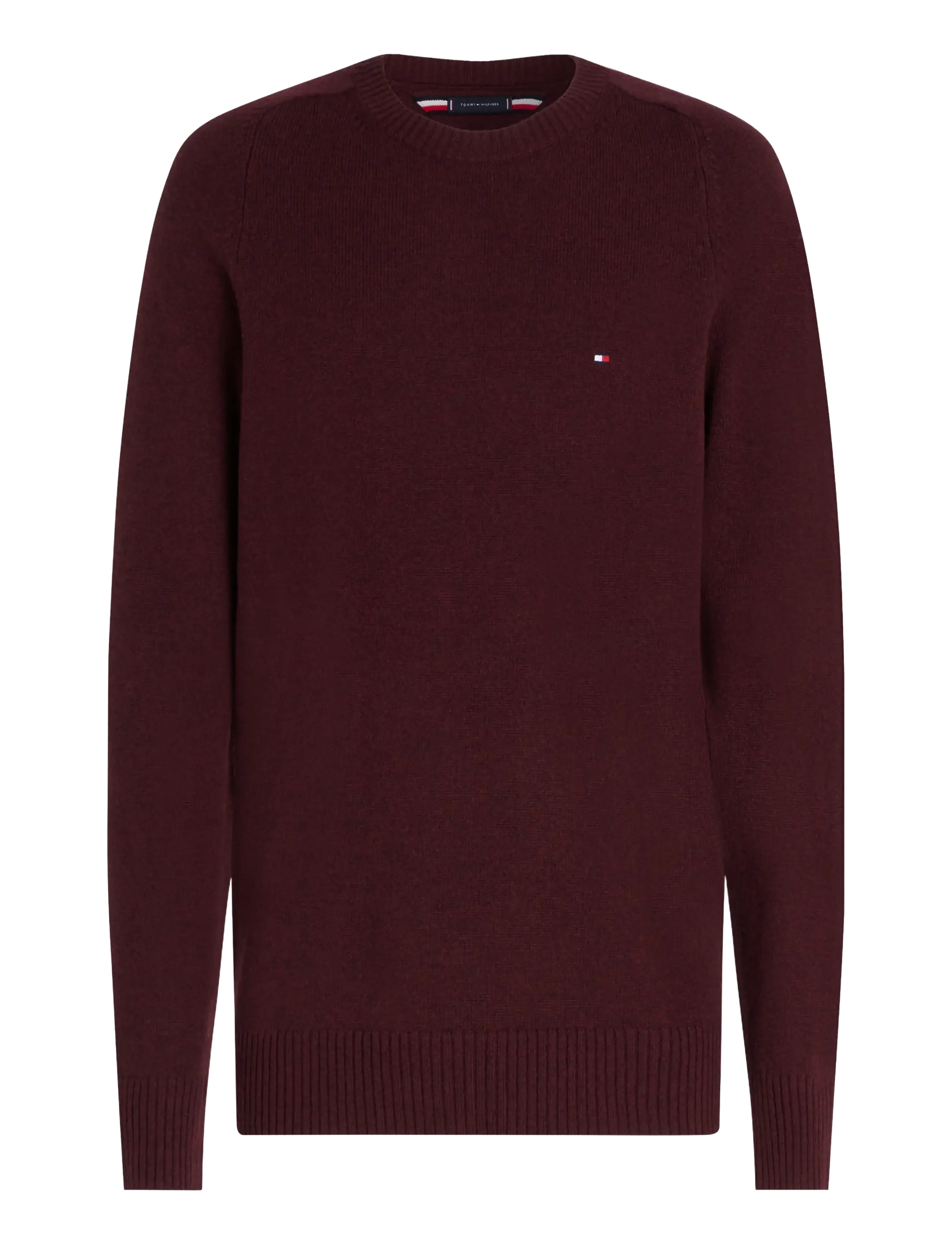 Tommy Hilfiger - LAMBSWOOL CREW NECK - Ümara kaelusega - burgundy heather - 2