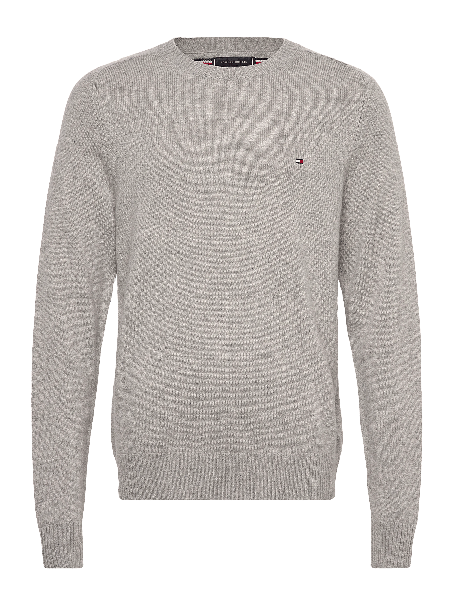 Tommy Hilfiger - LAMBSWOOL CREW NECK - Ümara kaelusega - light grey heather - 1