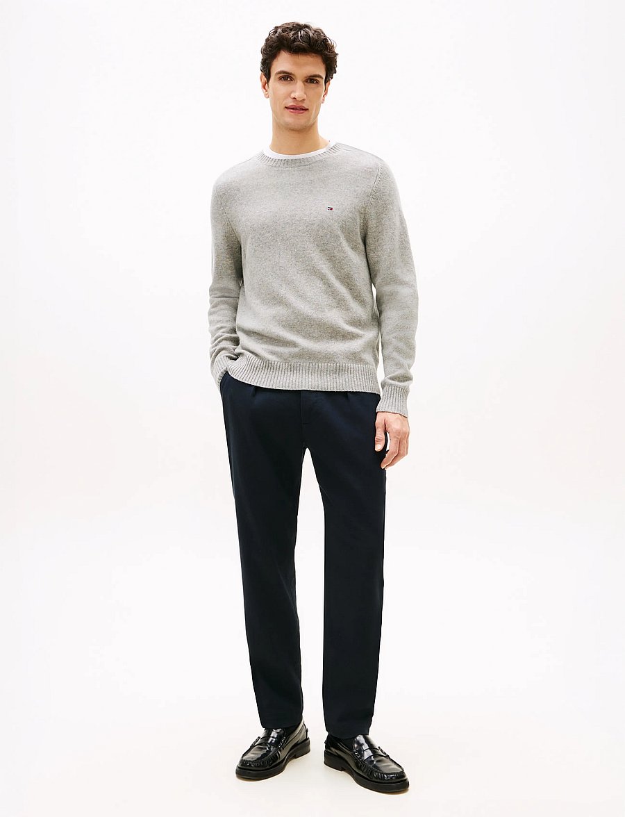 Tommy Hilfiger - LAMBSWOOL CREW NECK - Ümara kaelusega - light grey heather - 3