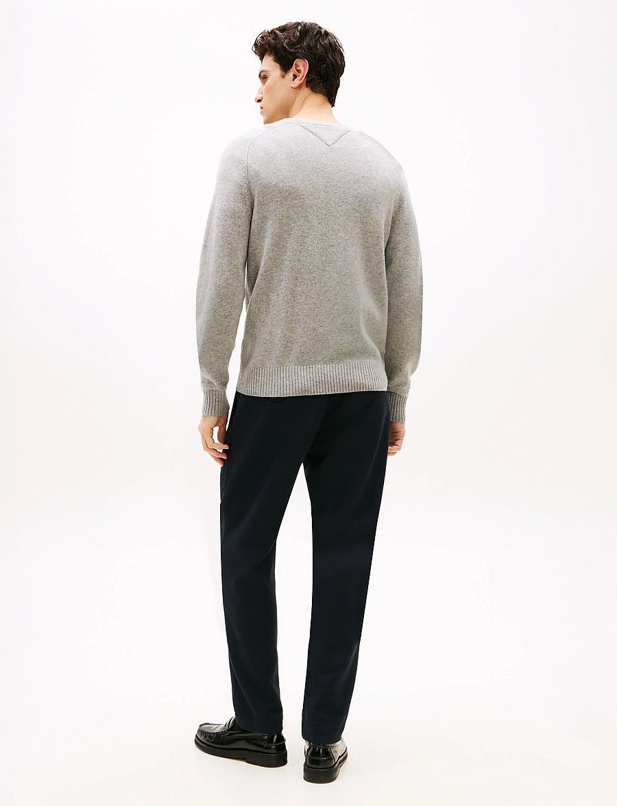 Tommy Hilfiger - LAMBSWOOL CREW NECK - Ümara kaelusega - light grey heather - 4