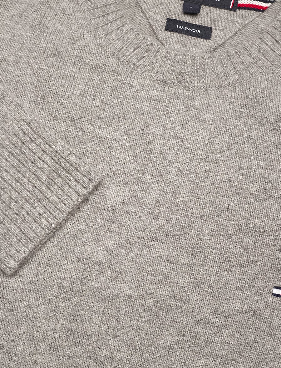 Tommy Hilfiger - LAMBSWOOL CREW NECK - Ümara kaelusega - light grey heather - 5