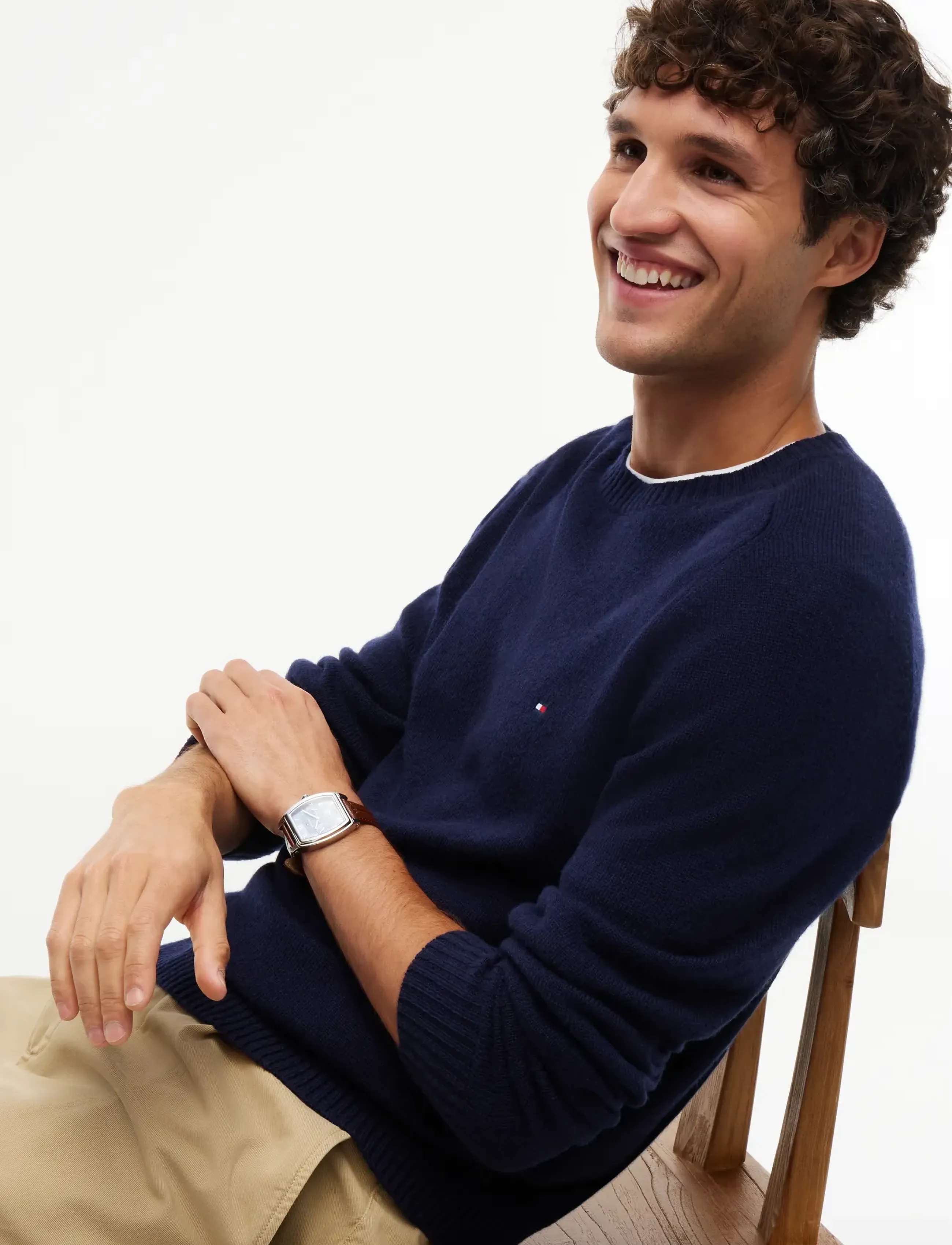 Tommy Hilfiger - LAMBSWOOL CREW NECK - rundhalsad - navy blue - 4