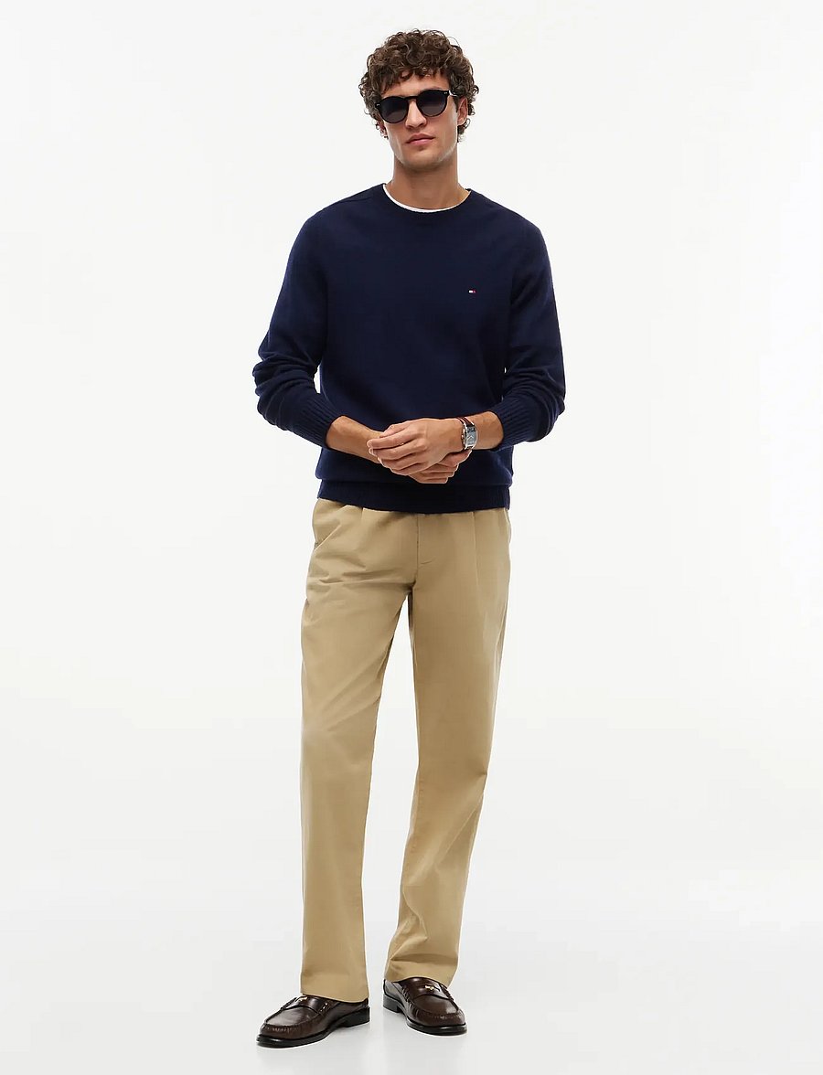 Tommy Hilfiger - LAMBSWOOL CREW NECK - rundhalsad - navy blue - 5