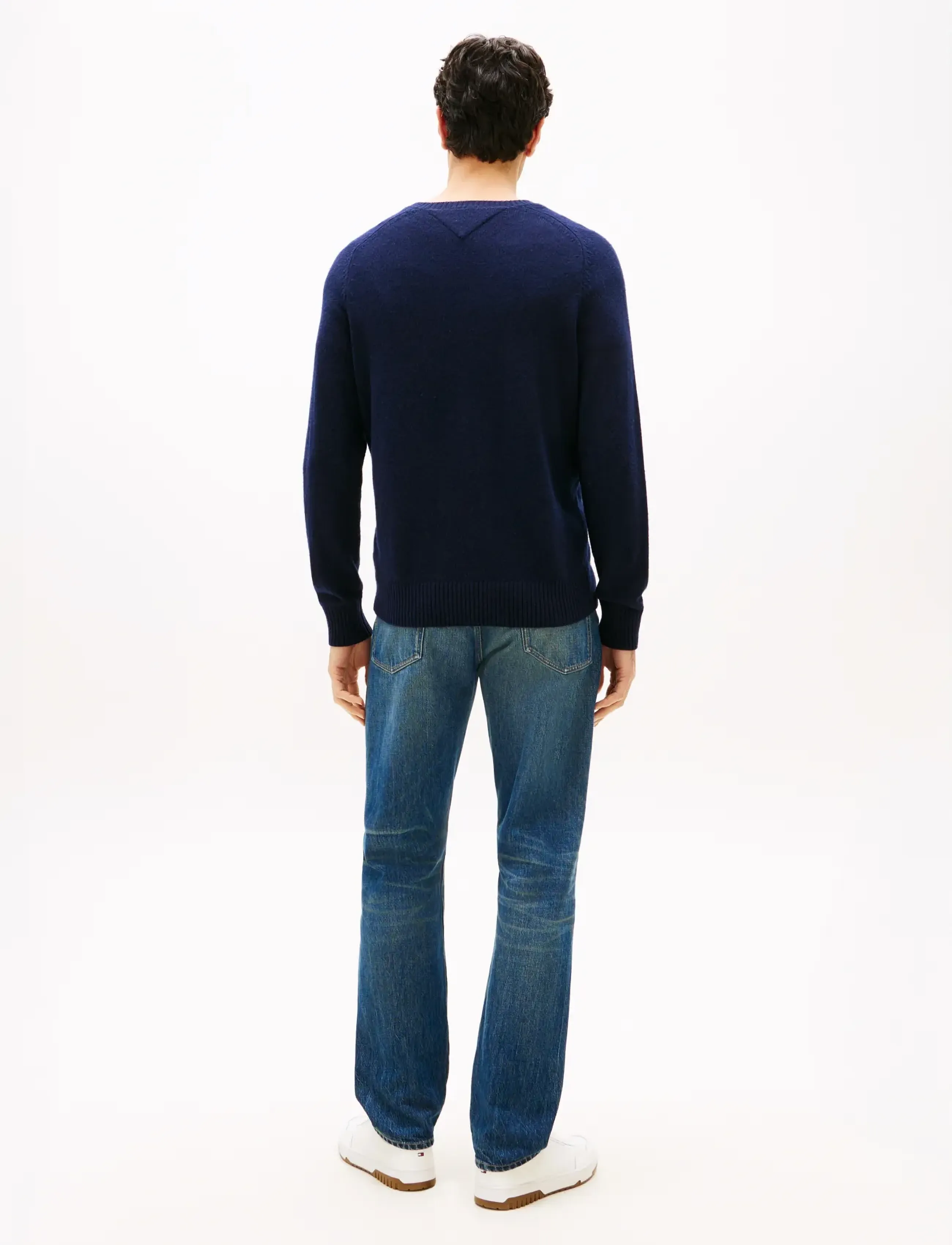 TOMMY HILFIGER Lambswool Crew Neck stickade tröjor herr – bild 7