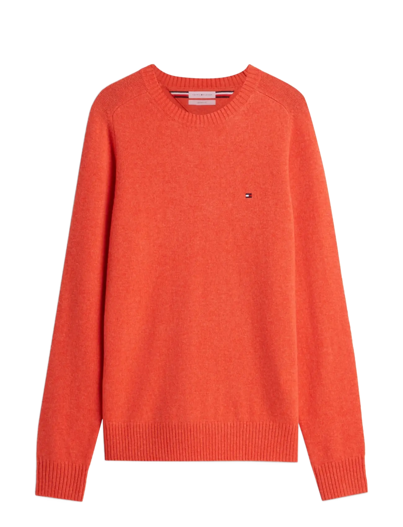 Tommy Hilfiger LAMBSWOOL CREW NECK - Tommy Hilfiger - RADIANT ORANGE HEATHER / orange