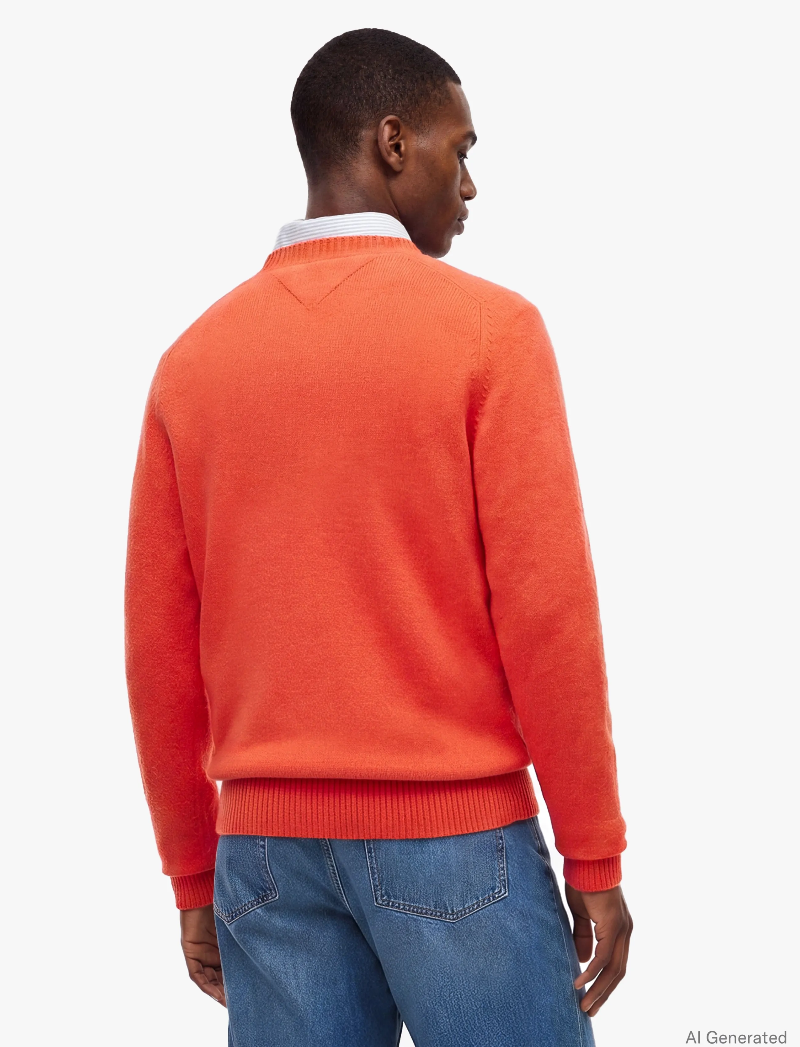 Tommy Hilfiger - LAMBSWOOL CREW NECK - rund hals - radiant orange heather - 2