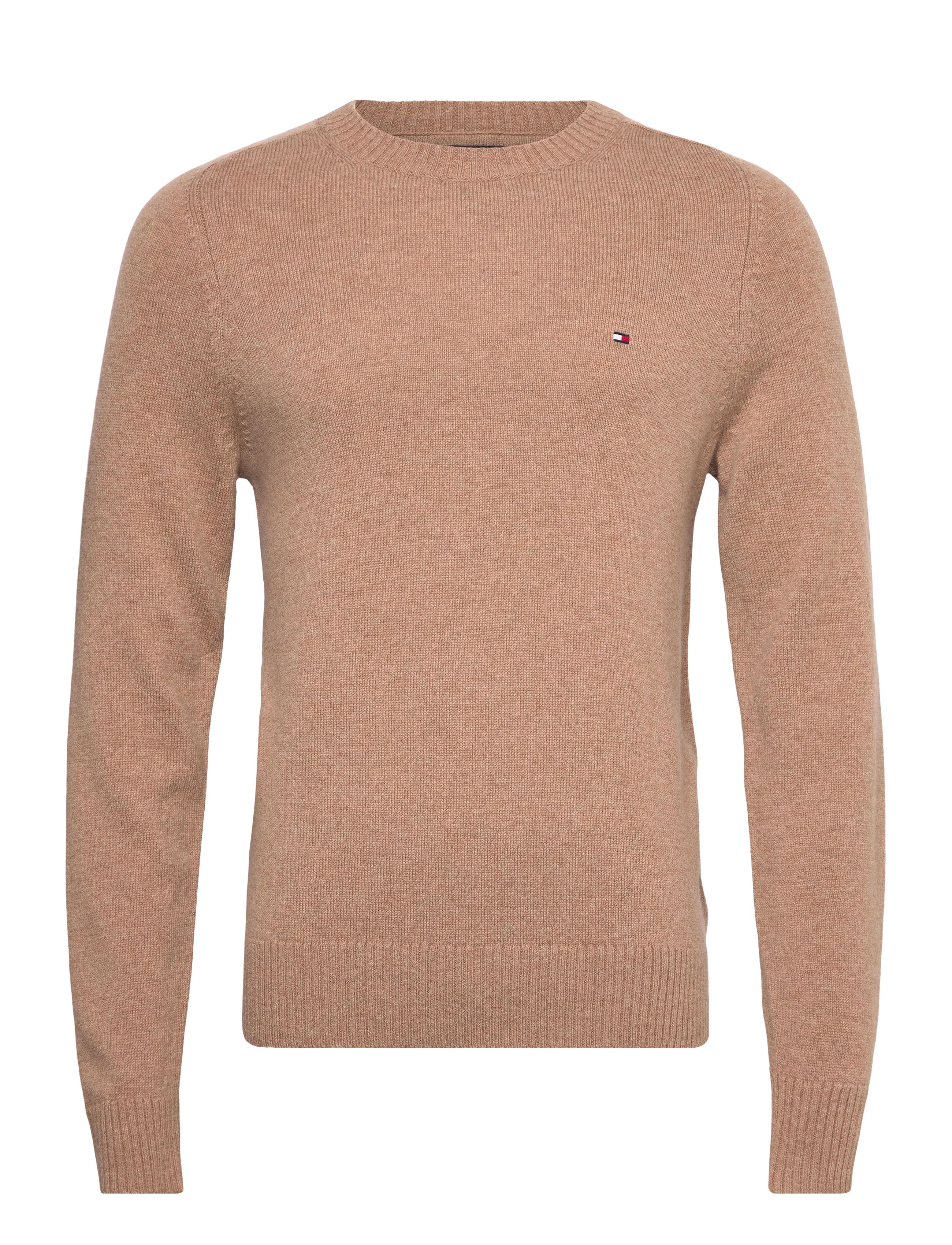 TOMMY HILFIGER Lammwolle Crew Neck Beige - XL - Herren
