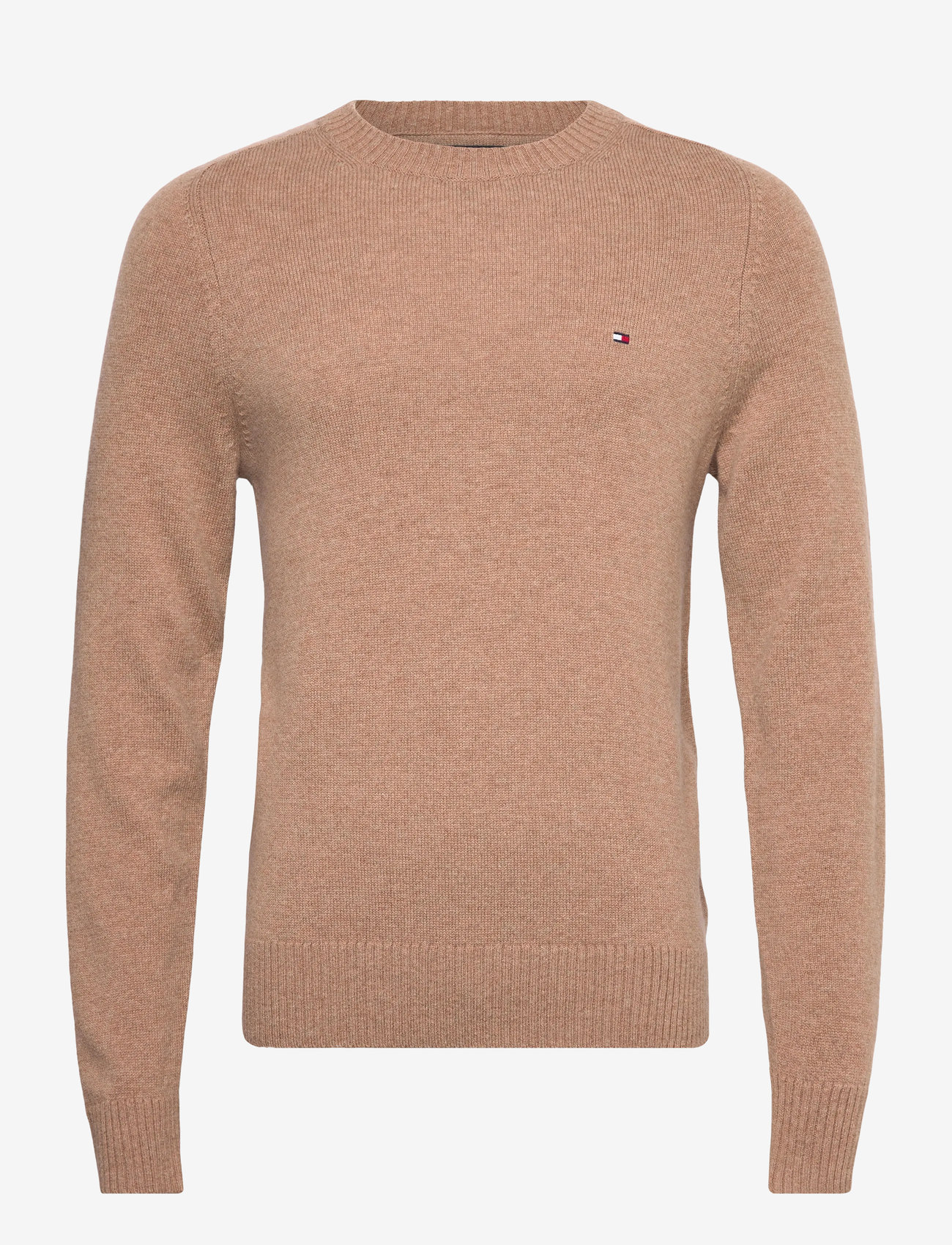 Tommy Hilfiger - LAMBSWOOL CREW NECK - Ümmarguse kaelusega kudumid - safari canvas heather - 0