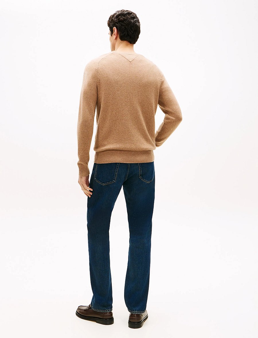 Tommy Hilfiger - LAMBSWOOL CREW NECK - Ümara kaelusega - safari canvas heather - 4