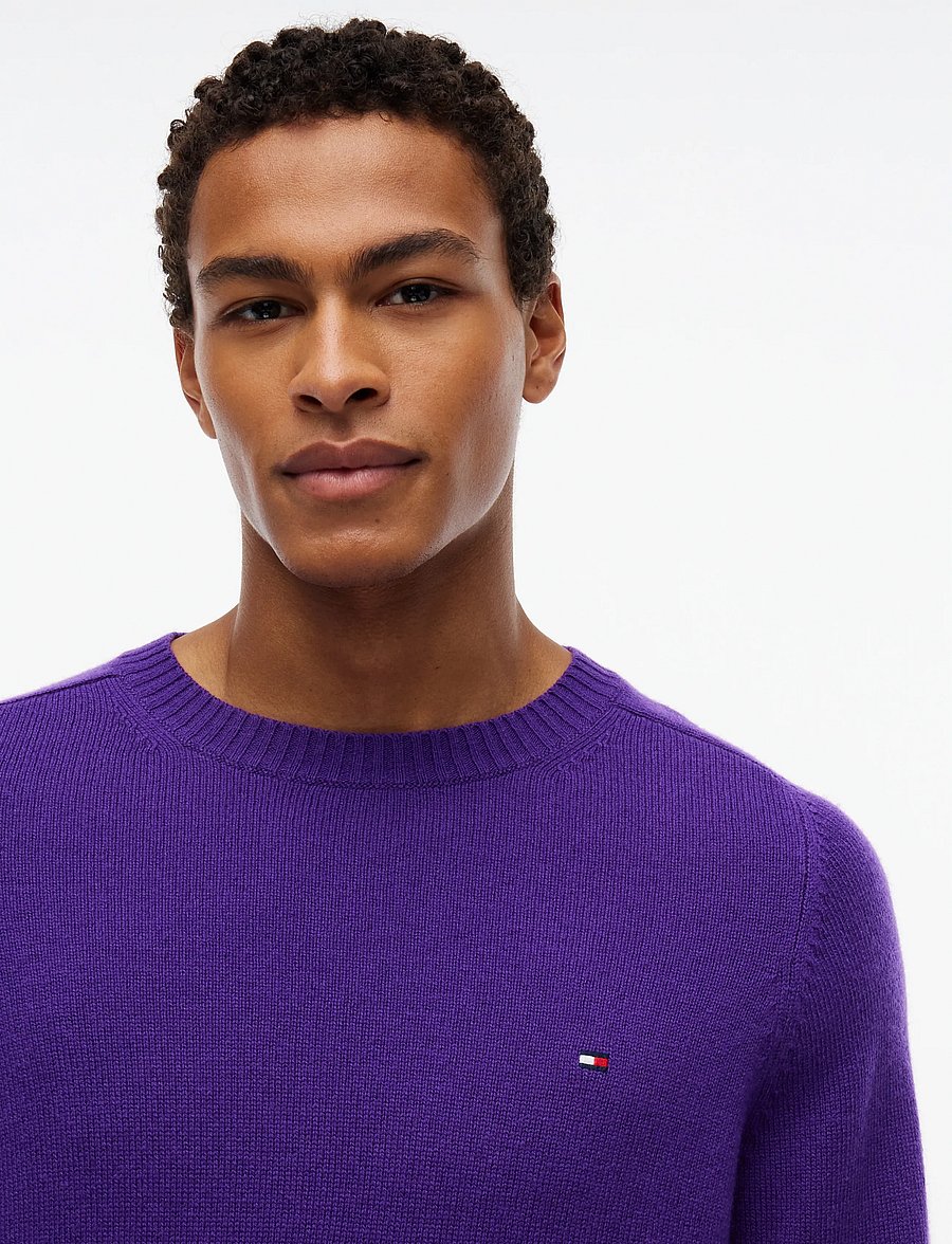 Tommy Hilfiger - LAMBSWOOL CREW NECK - rundhals - tuscan grape - 3