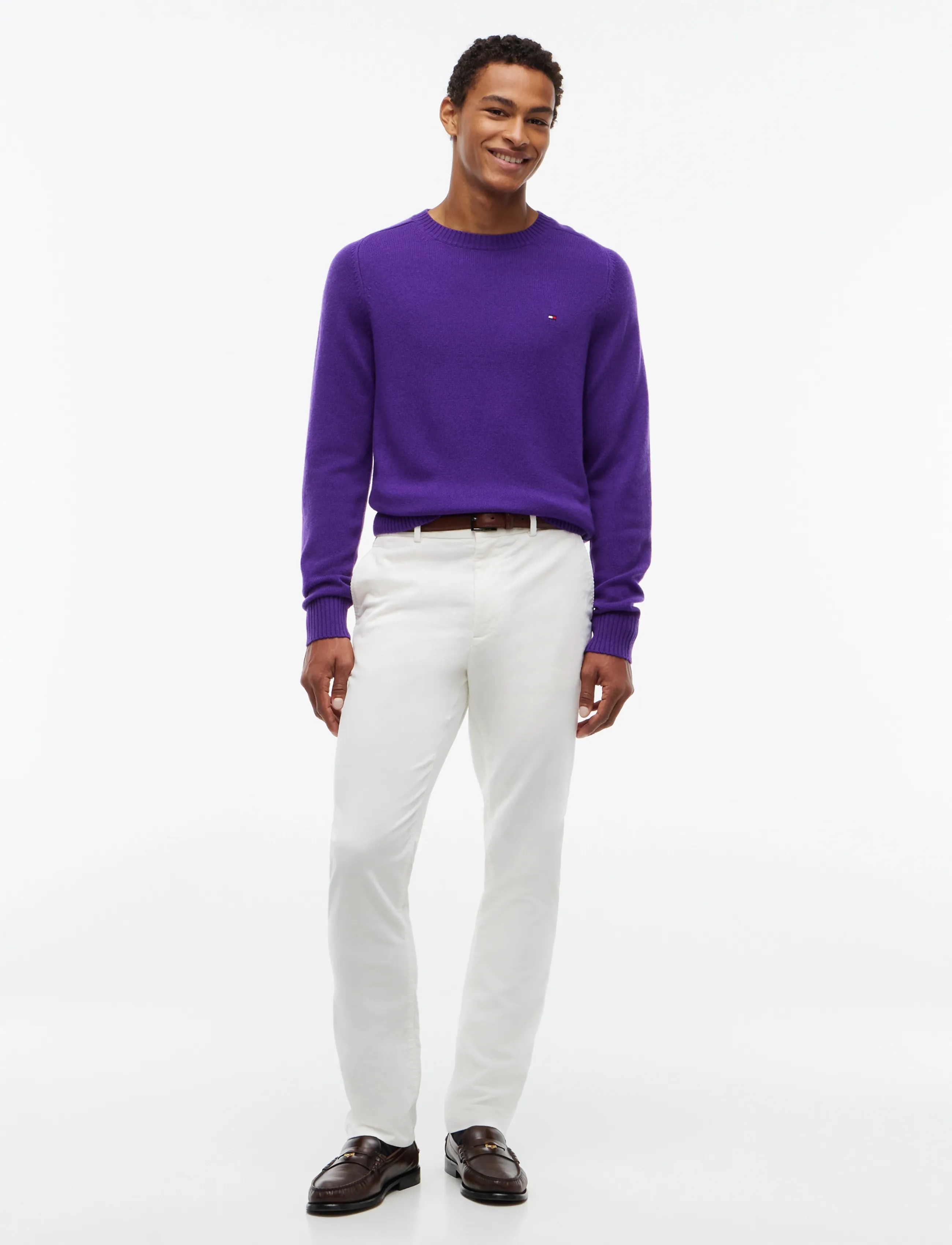 Tommy Hilfiger - LAMBSWOOL CREW NECK - rundhals - tuscan grape - 4
