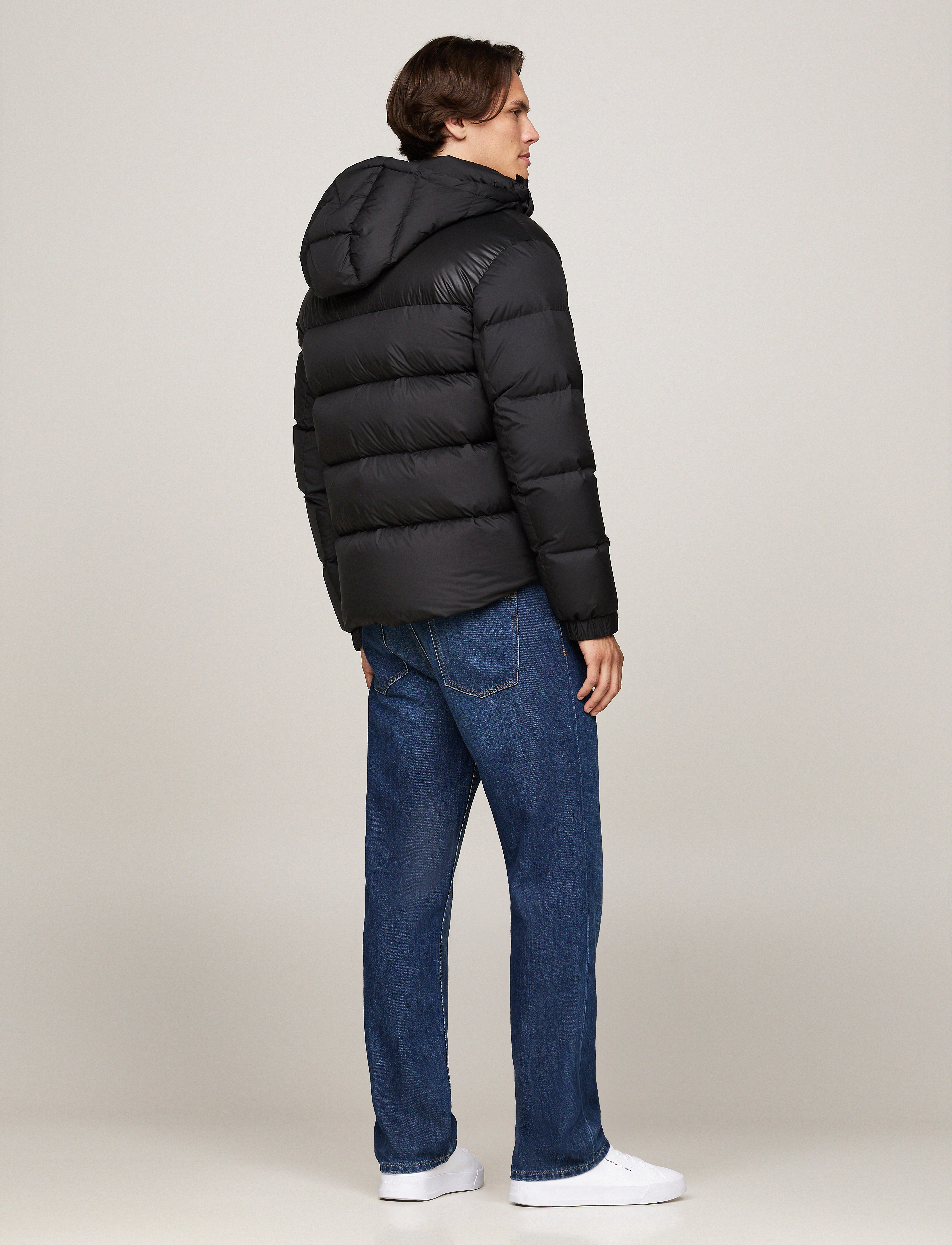 Tommy Hilfiger - MIX DOWN HOODED PUFFER JACKET - black - 2