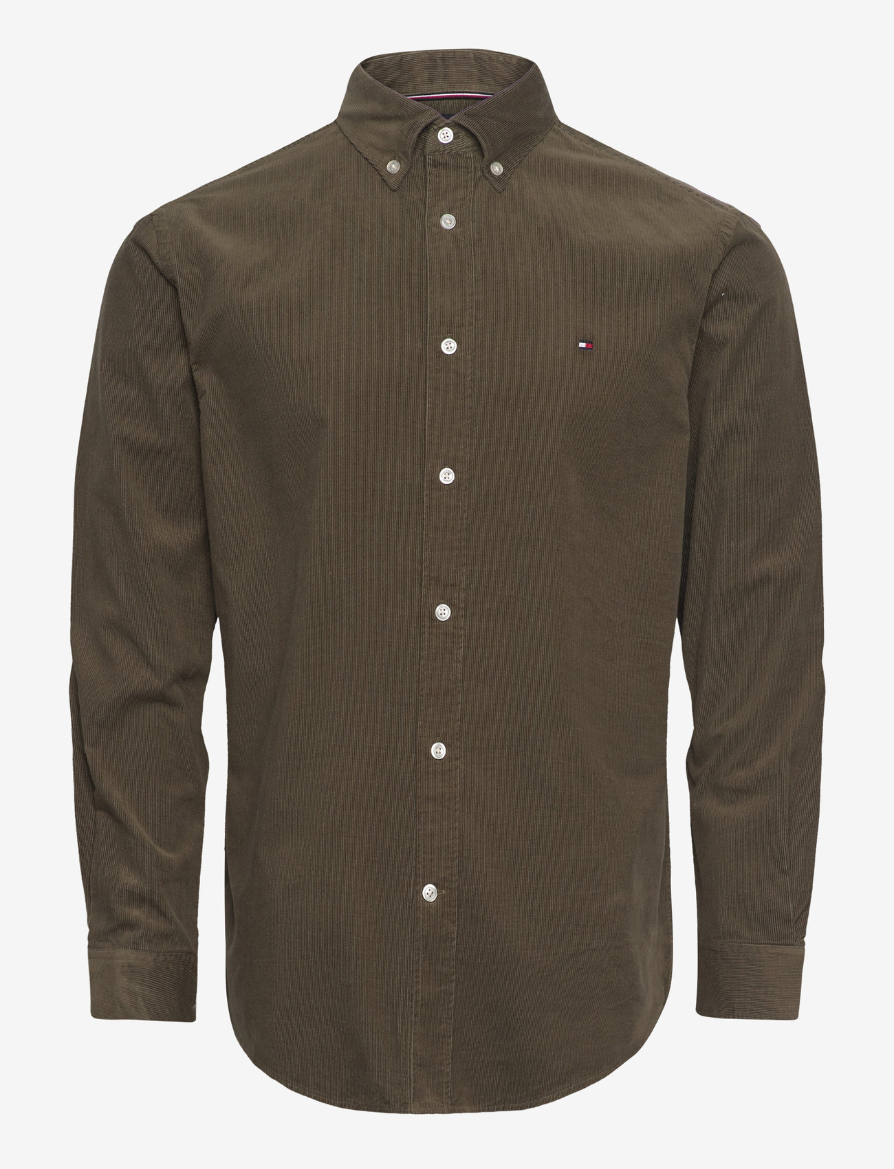 Tommy Hilfiger - SOLID CORDUROY RF SHIRT - army green - 0