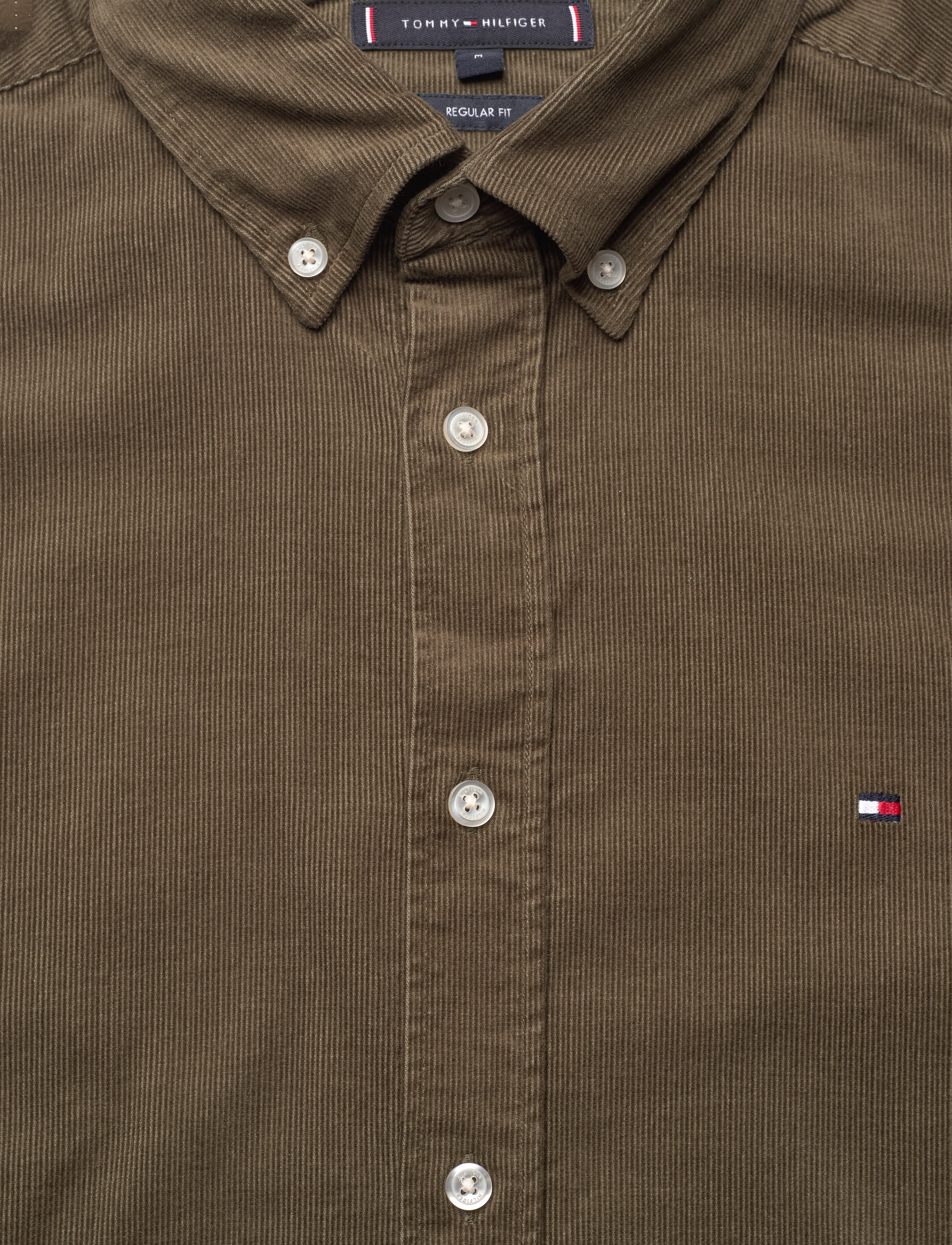Tommy Hilfiger - SOLID CORDUROY RF SHIRT - army green - 3