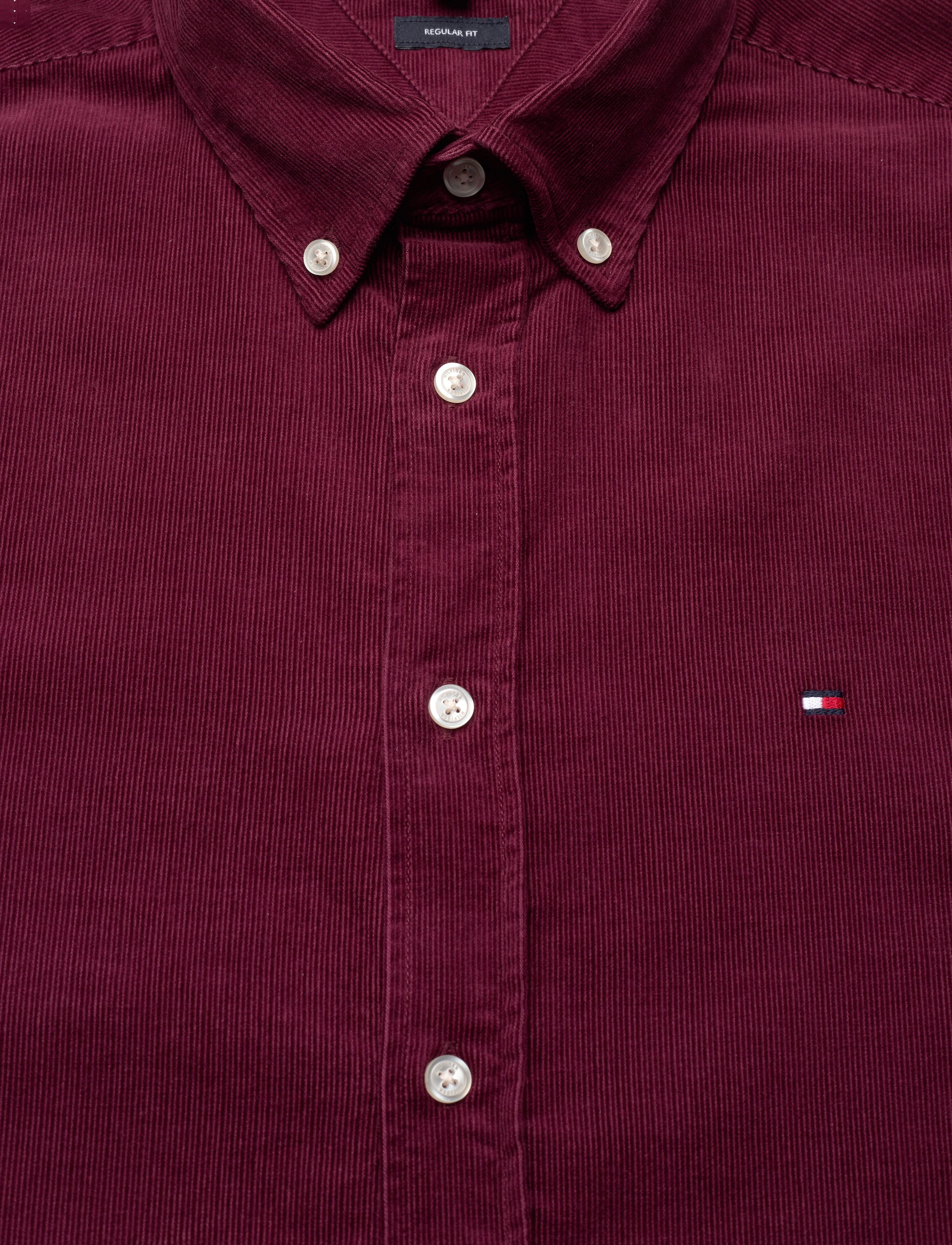 Tommy Hilfiger - SOLID CORDUROY RF SHIRT - deep rouge - 4