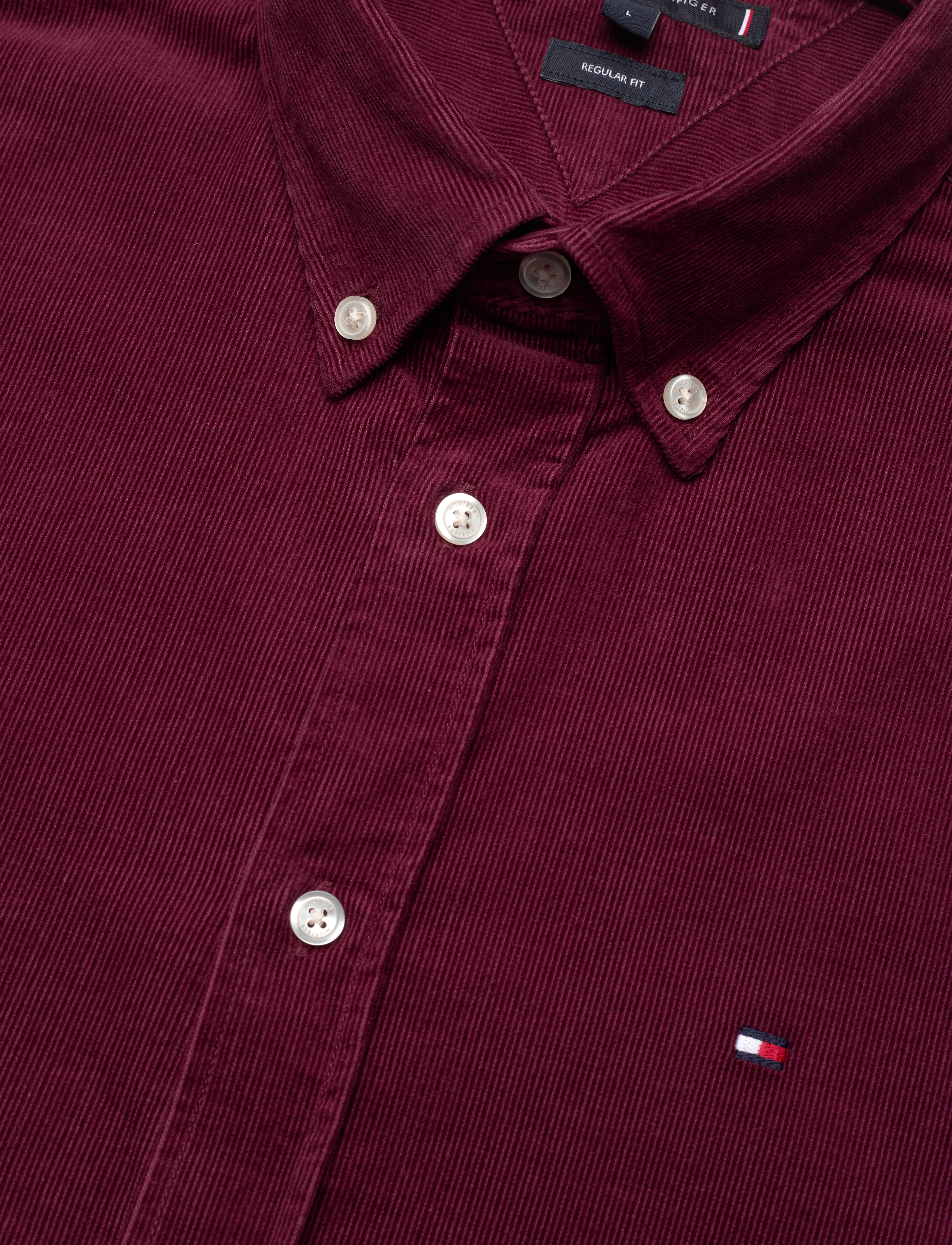 Tommy Hilfiger - SOLID CORDUROY RF SHIRT - deep rouge - 5