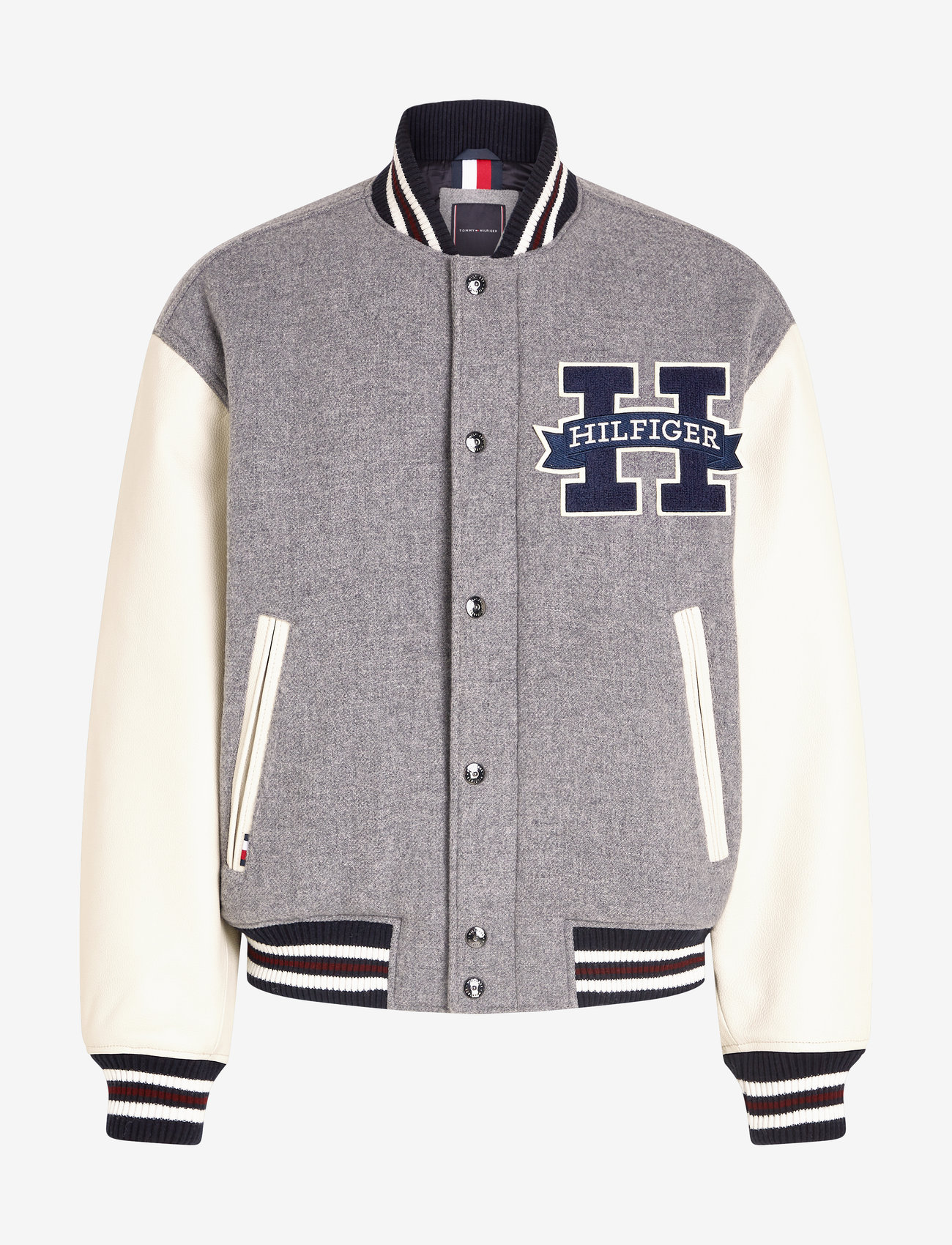 Tommy Hilfiger Leather Varsity Jacket 549 Buy Varsety jacket from  Tommy Hilfiger online at Fast delivery and easy returns