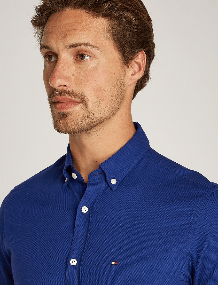 Tommy Hilfiger - FLEX DOBBY SF SHIRT - navy - 5