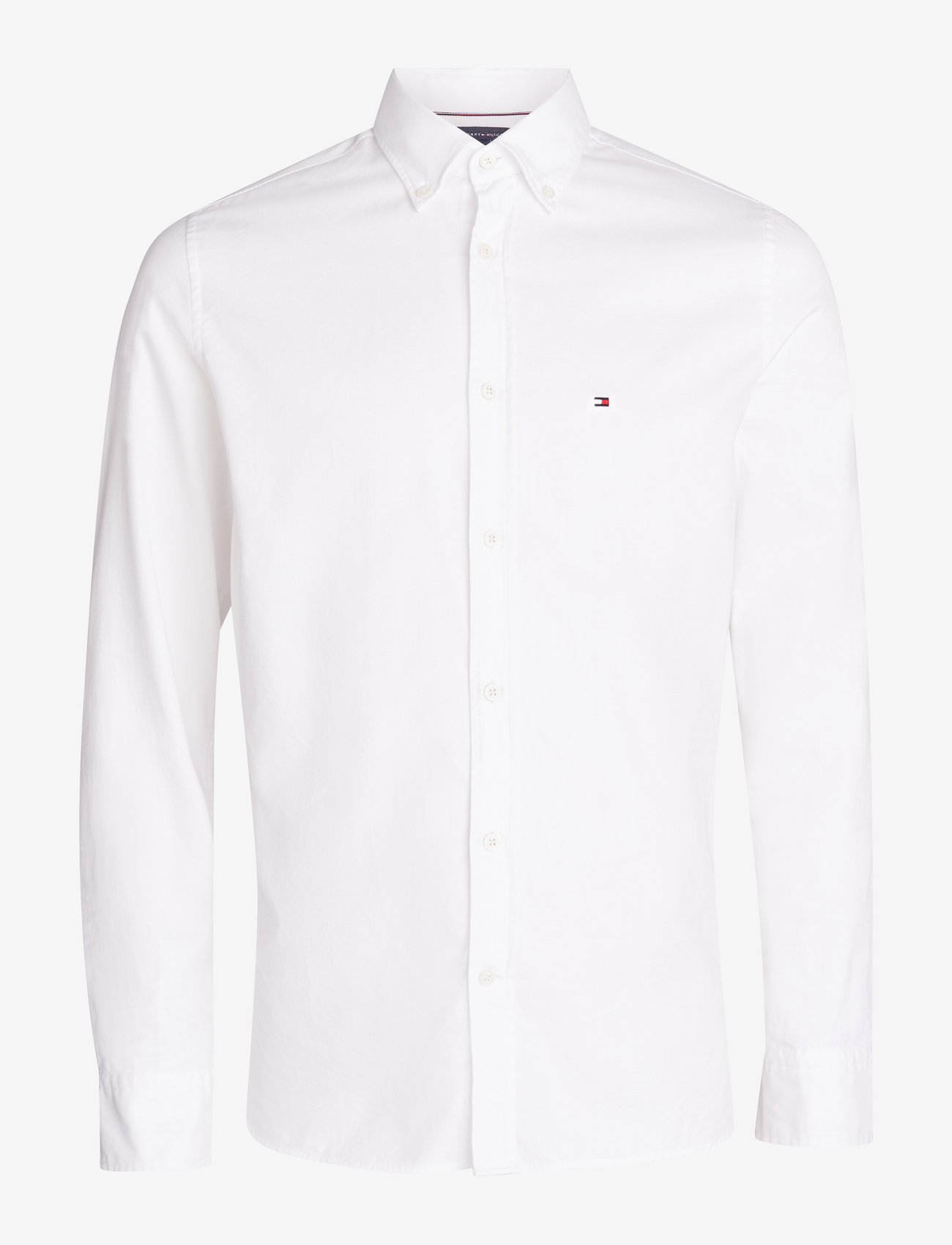 Tommy Hilfiger - FLEX DOBBY SF SHIRT - optic white - 0