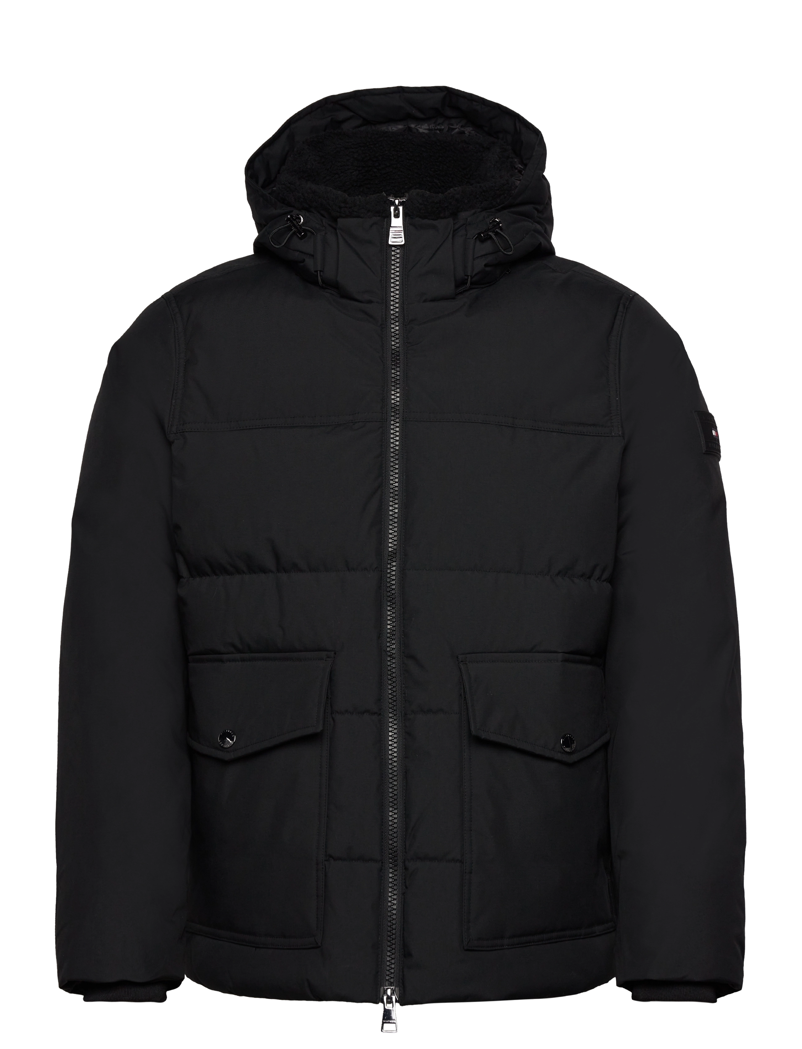 Tommy Hilfiger Rockie Utility Hooded Jacket, 3XL, Jackets, Schwarz - Padded Männerswear