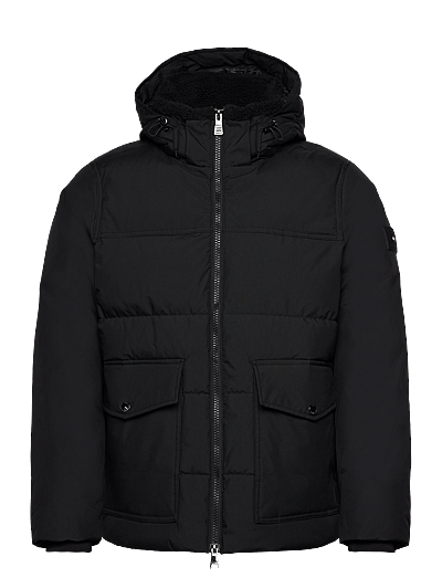 Tommy Hilfiger ROCKIE UTILITY HOODED JACKET - Voodriga jakid - BLACK / black